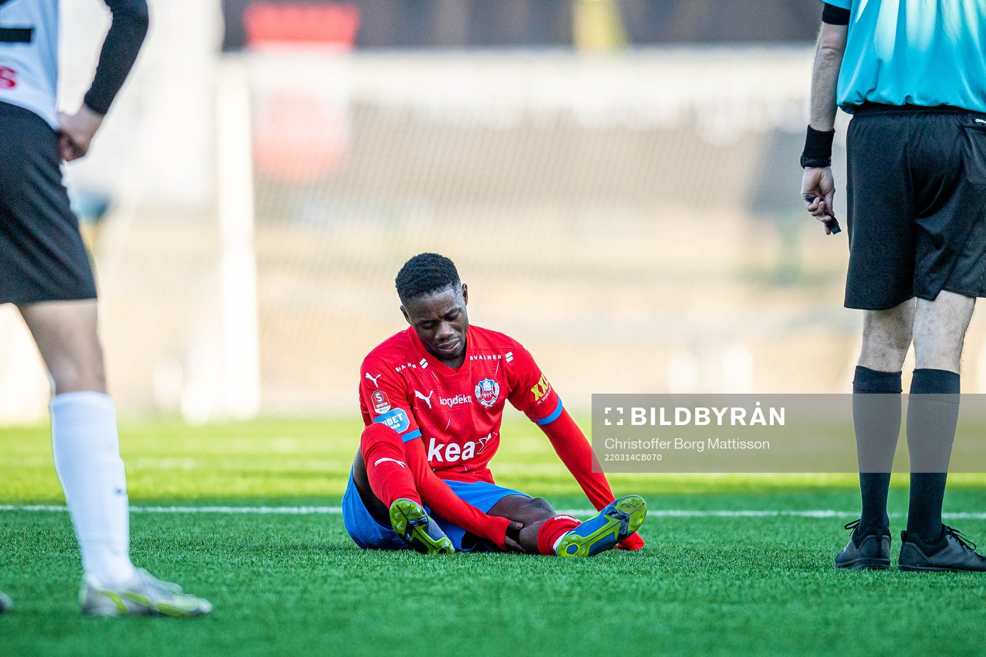 Helsingborgs Joseph Amoako har ont