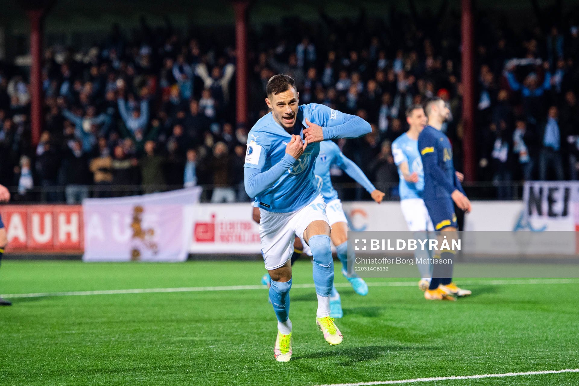 Malmö FFs Veljko Birmancevic jublar