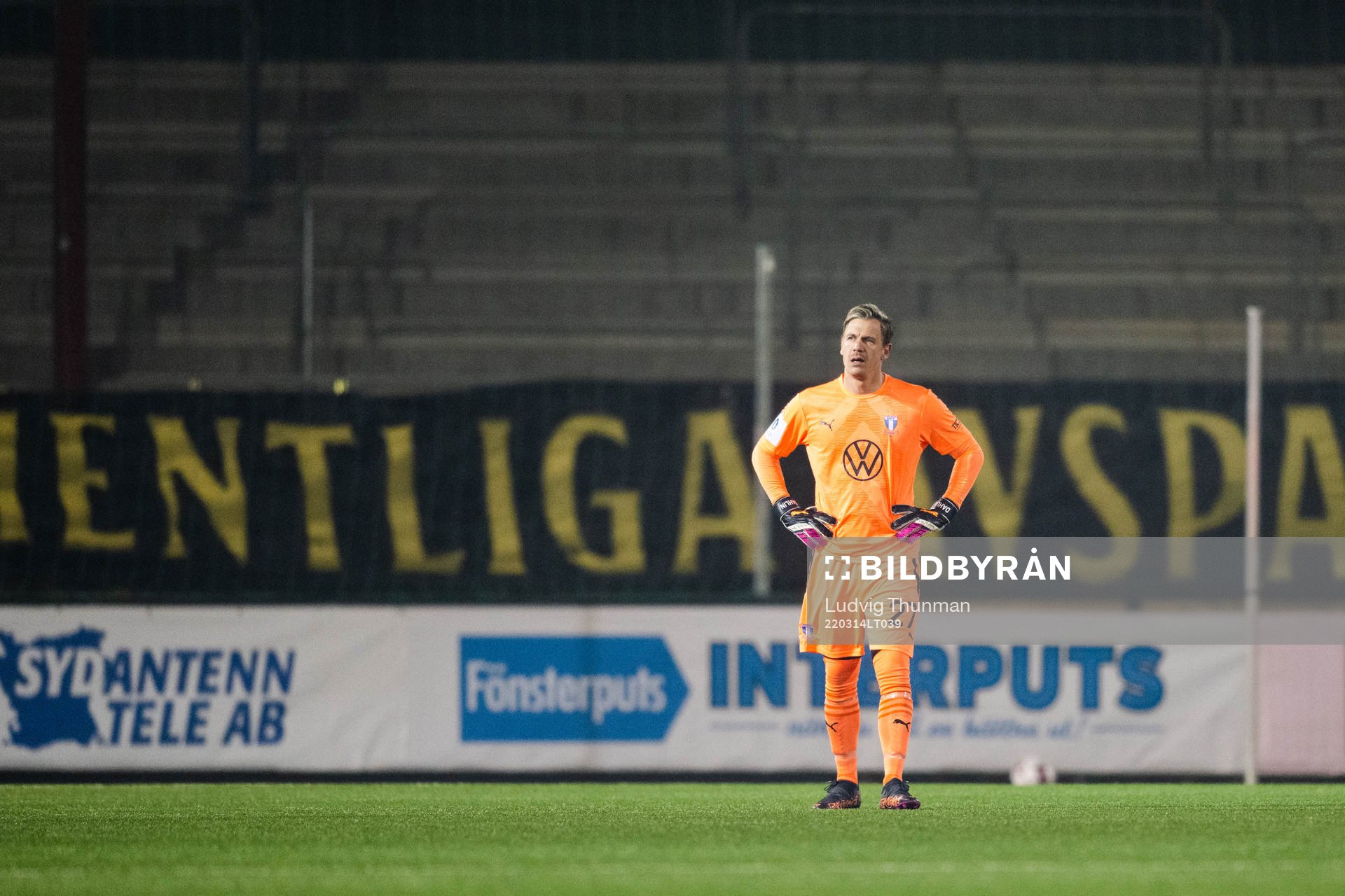 Malmö FFs målvakt Johan Dahlin