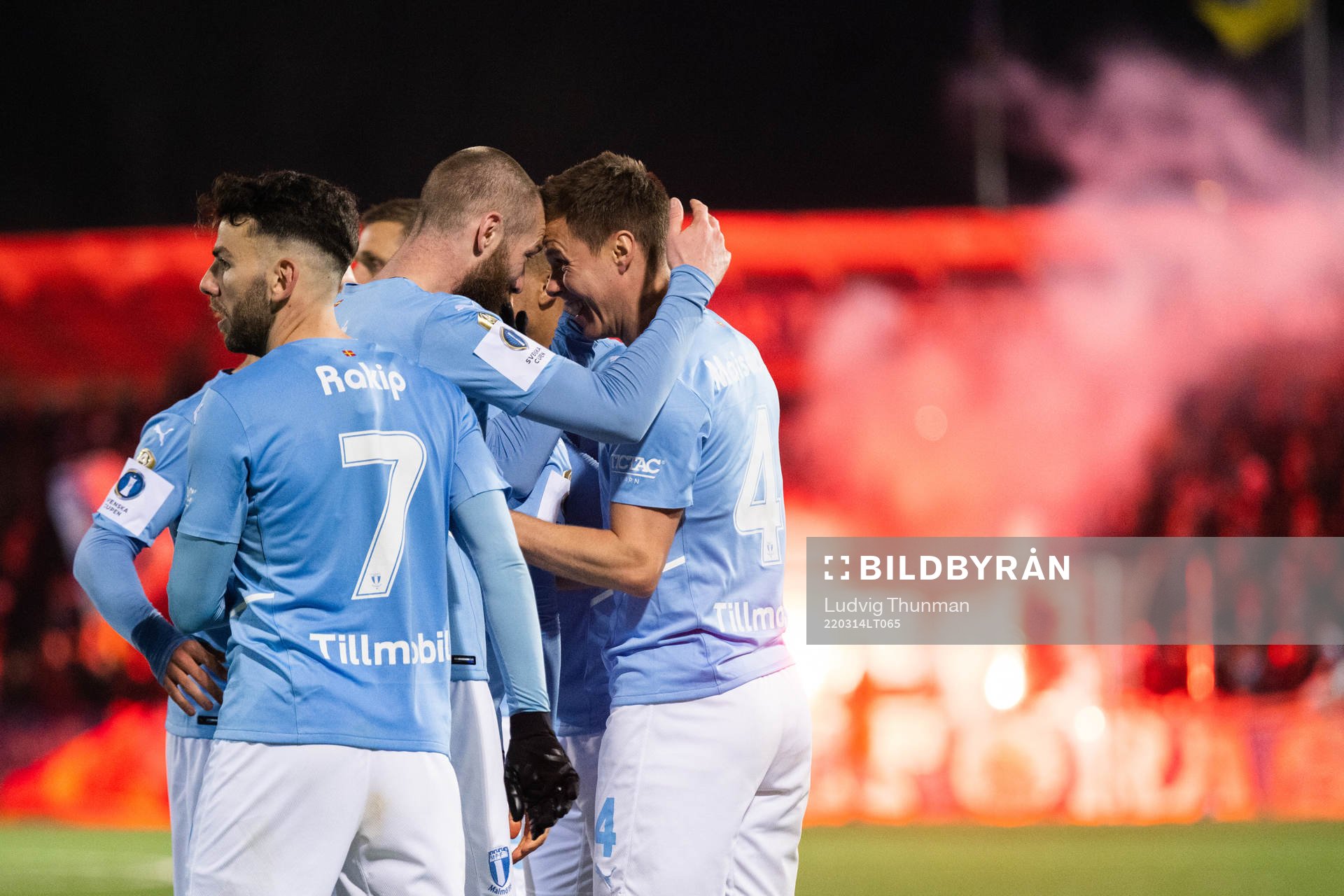 Malmö FFs Jo Inge Berget och Niklas Moisander jublar