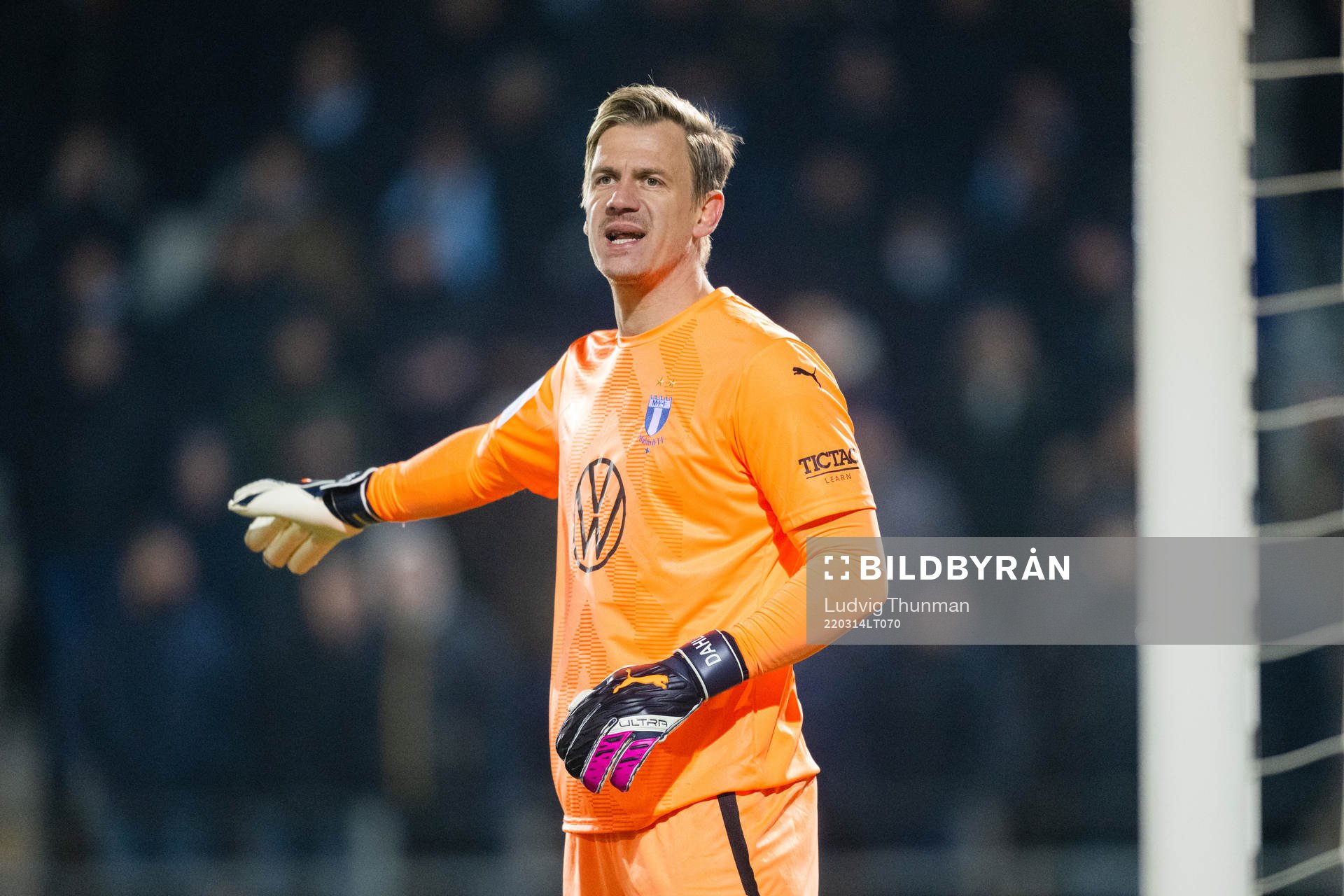 Malmö FFs målvakt Johan Dahlin