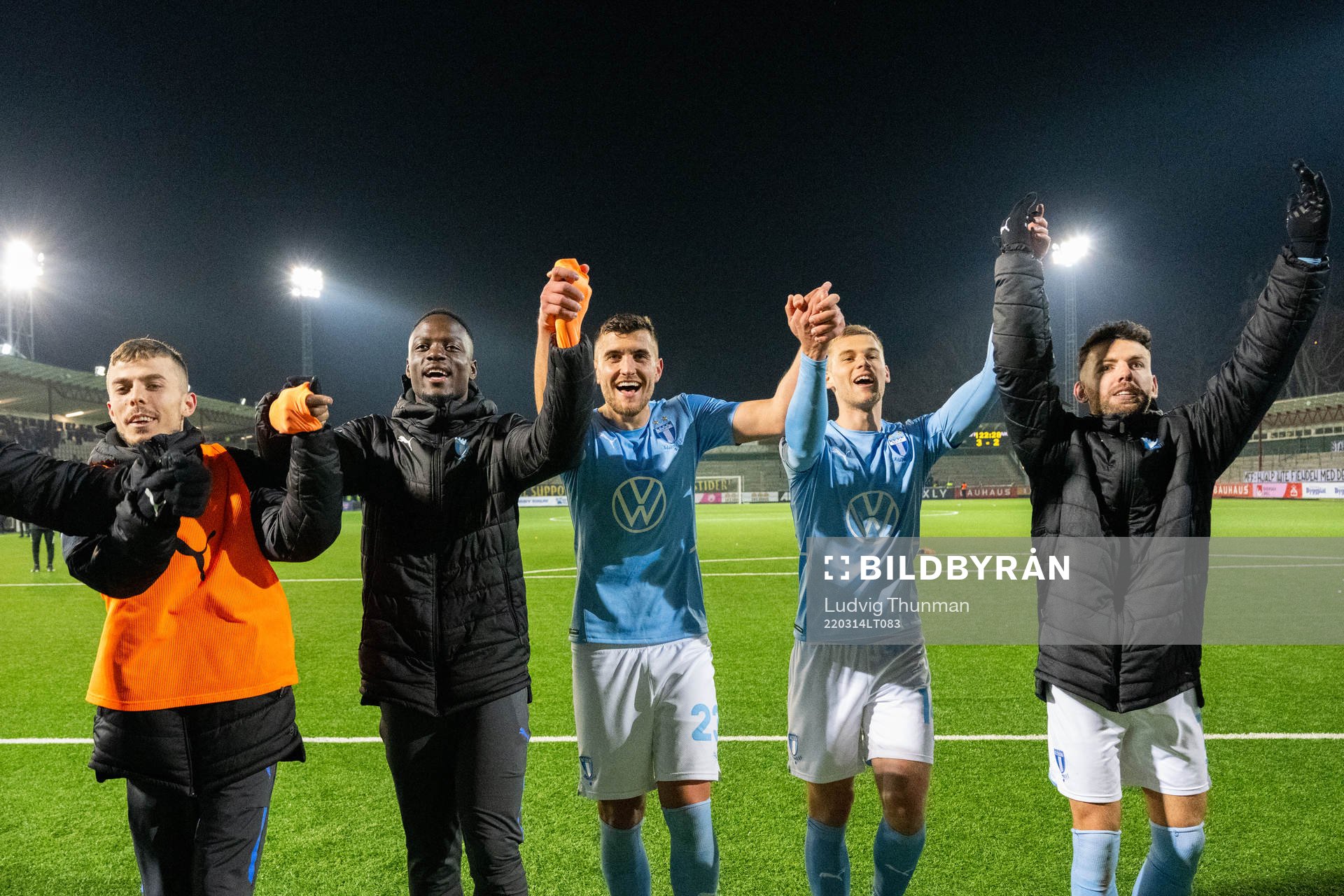 Malmö FFs spelare jublar