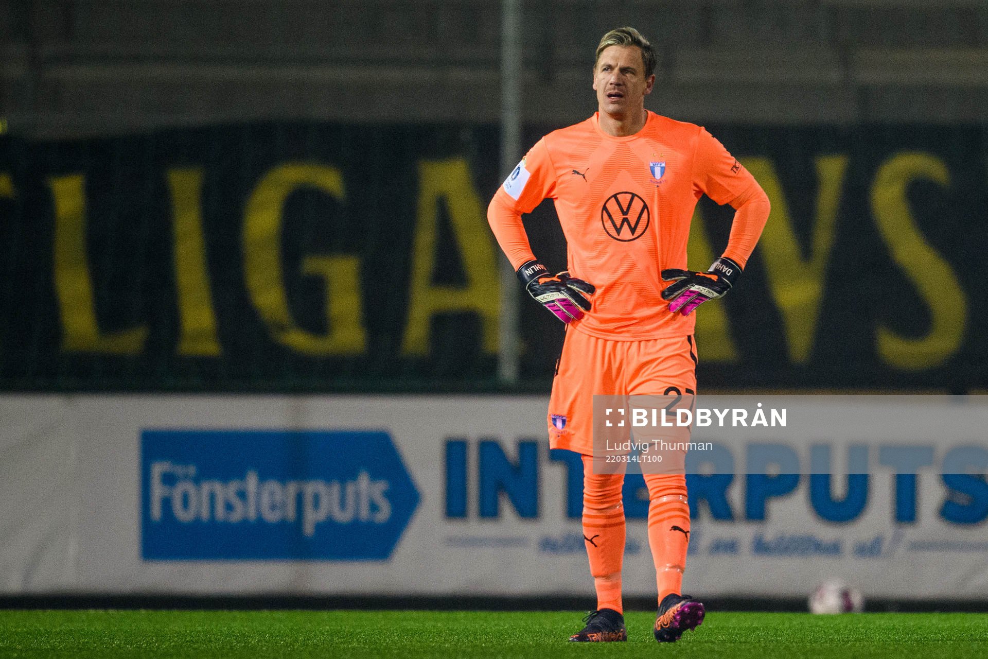Malmö FFs målvakt Johan Dahlin
