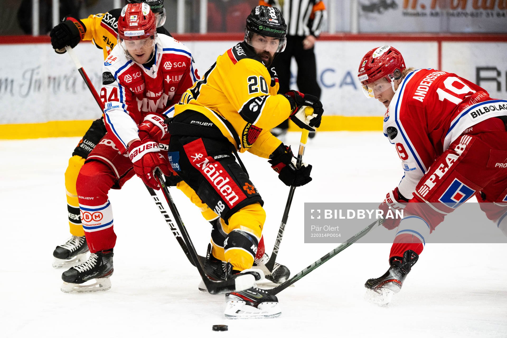 Timrås Sebastian Hartmann och Erik Andersson och Luleås