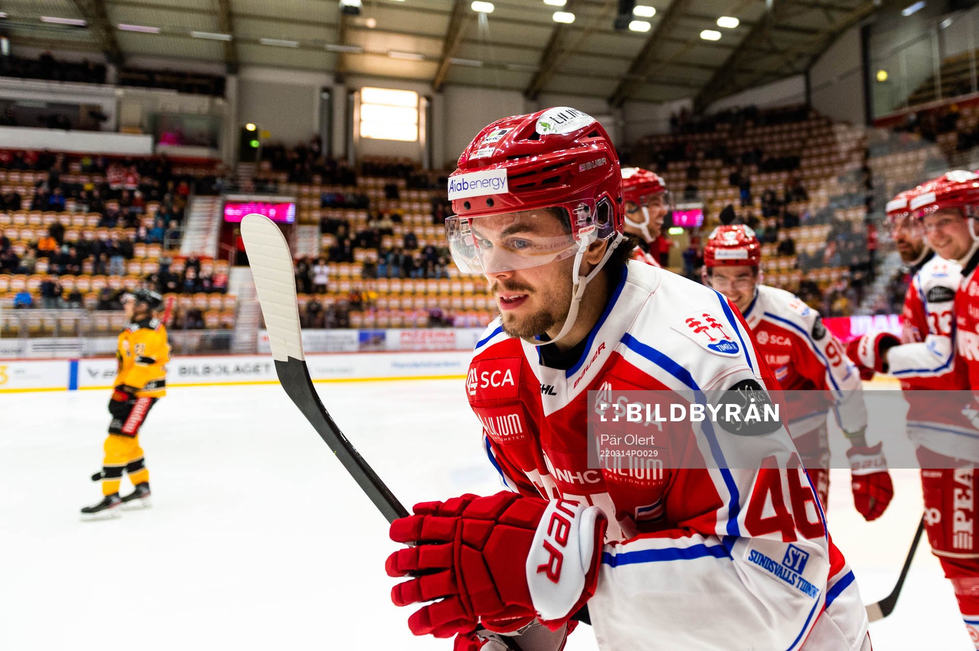 Timrås Pontus Åberg jublar