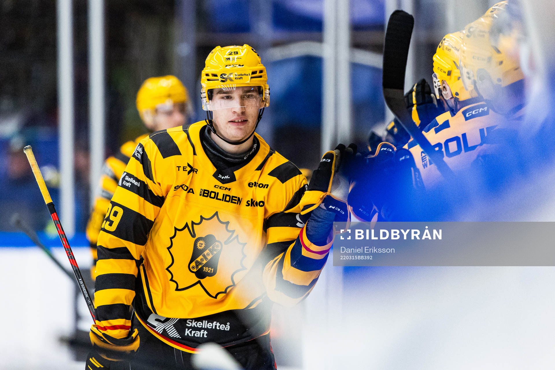 Skellefteås Albin Sundsvik jublar