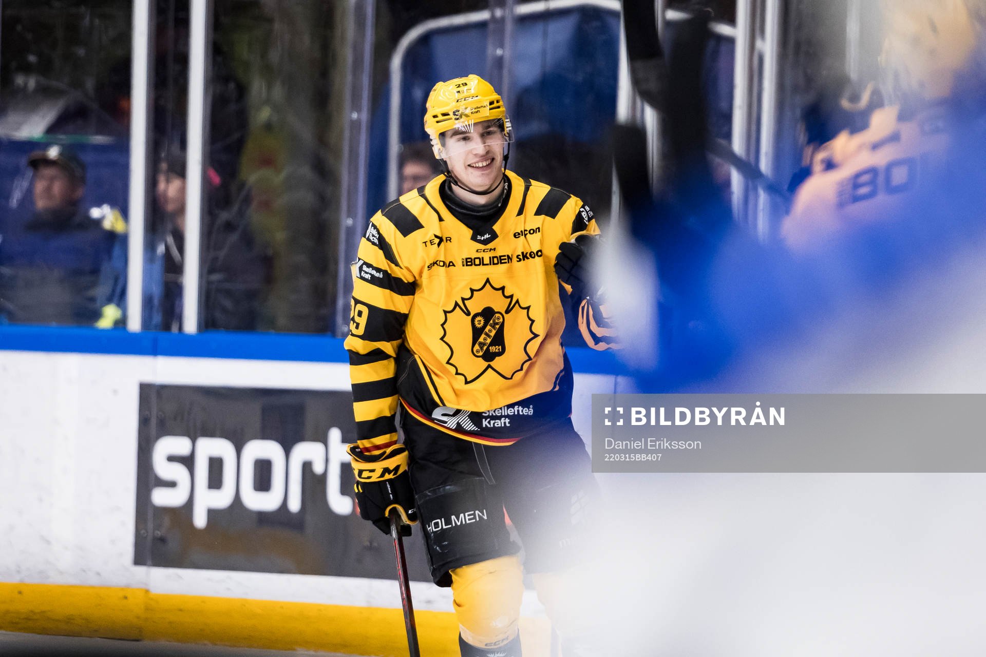 Skellefteås Albin Sundsvik jubel