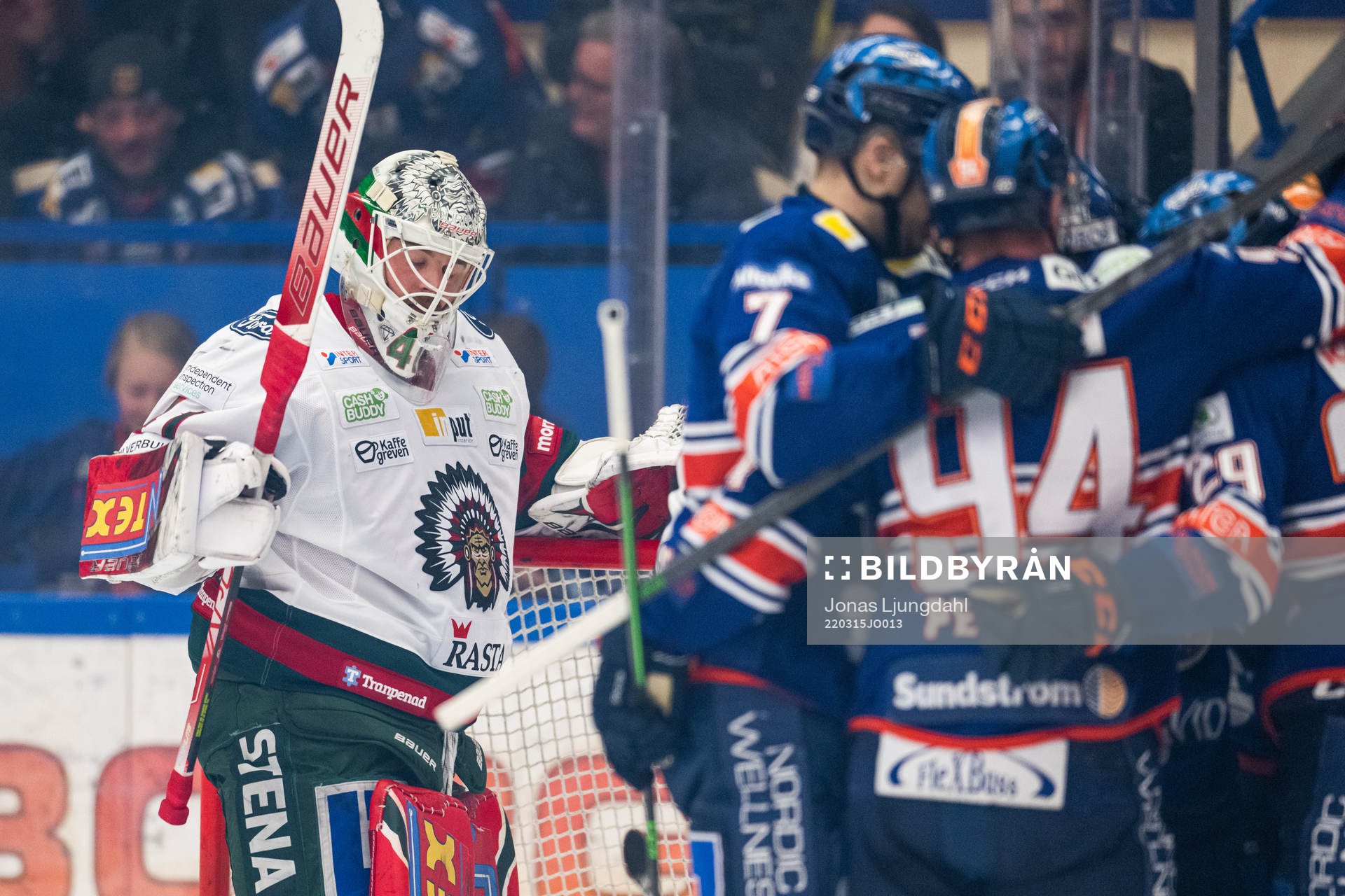 Frölundas målvakt Niklas Rubin deppar