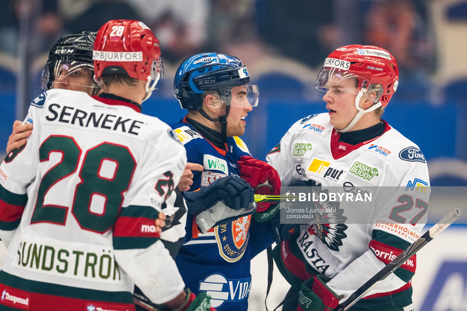 Växjös Glenn Gustafsson och Frölundas Teodor Niederbach