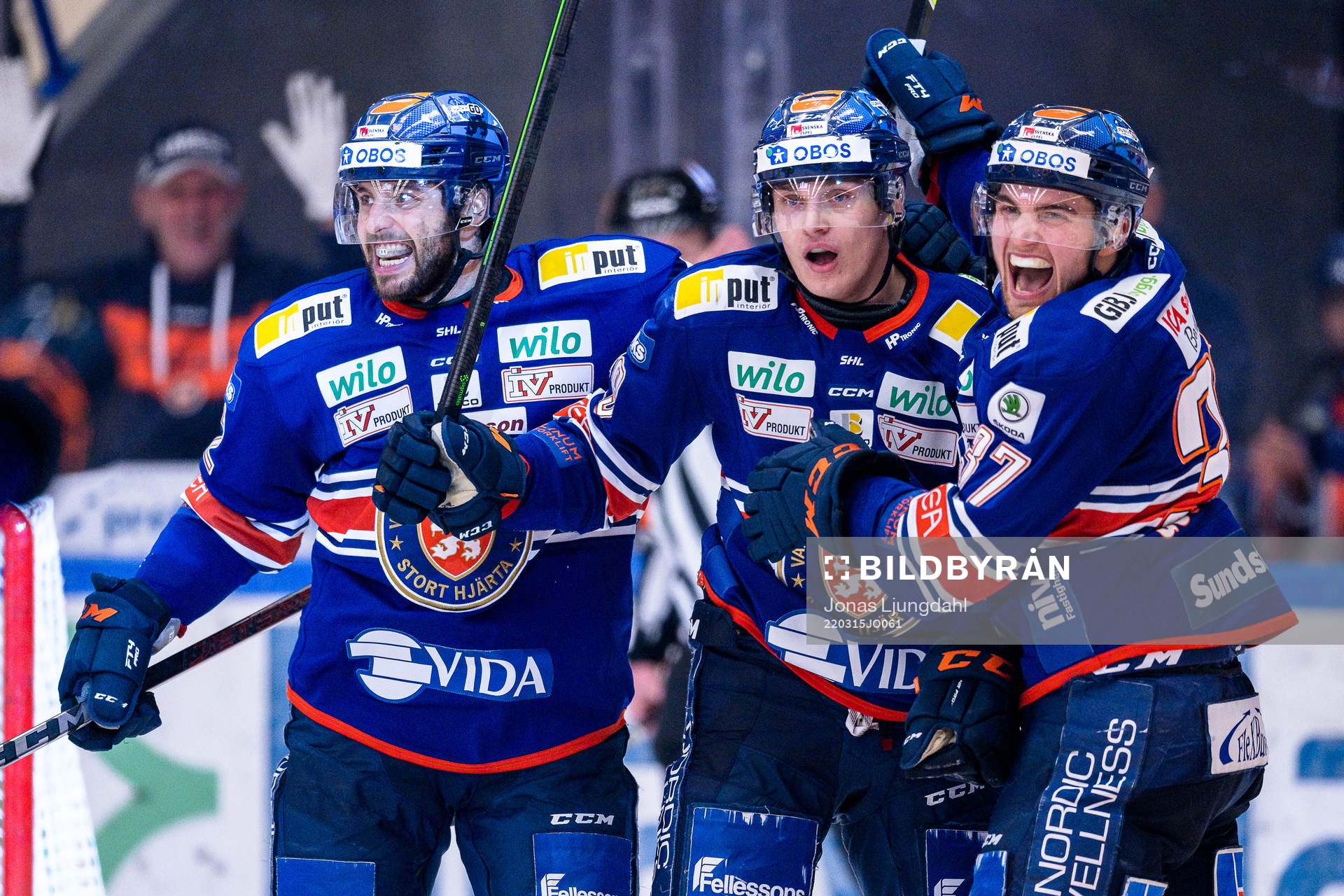 Växjös Tobias Rieder, Pontus Holmberg och Glenn