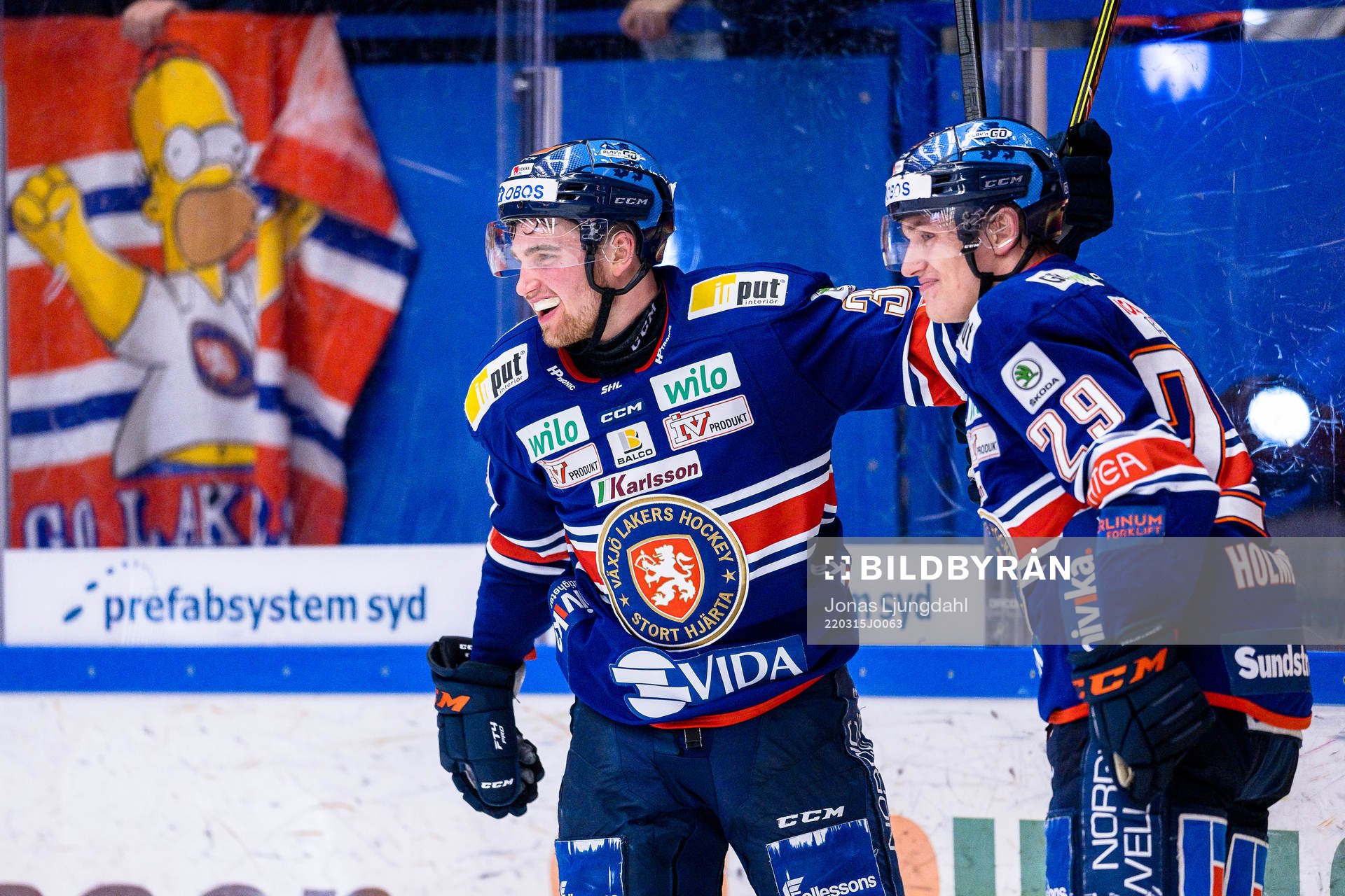 Växjös Glenn Gustafsson och Växjös Pontus Holmberg