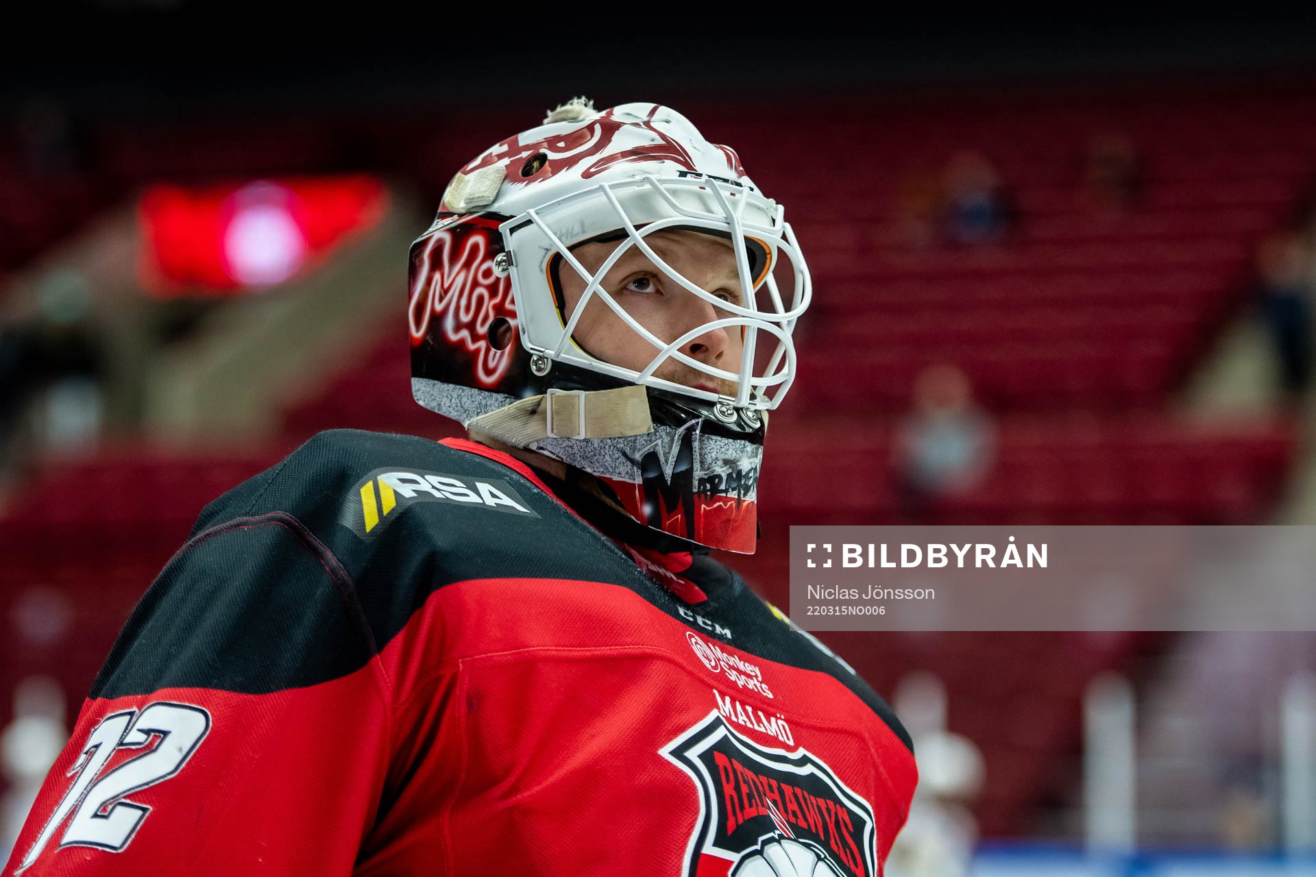 Malmö Redhawks målvakt Daniel Marmenlind
