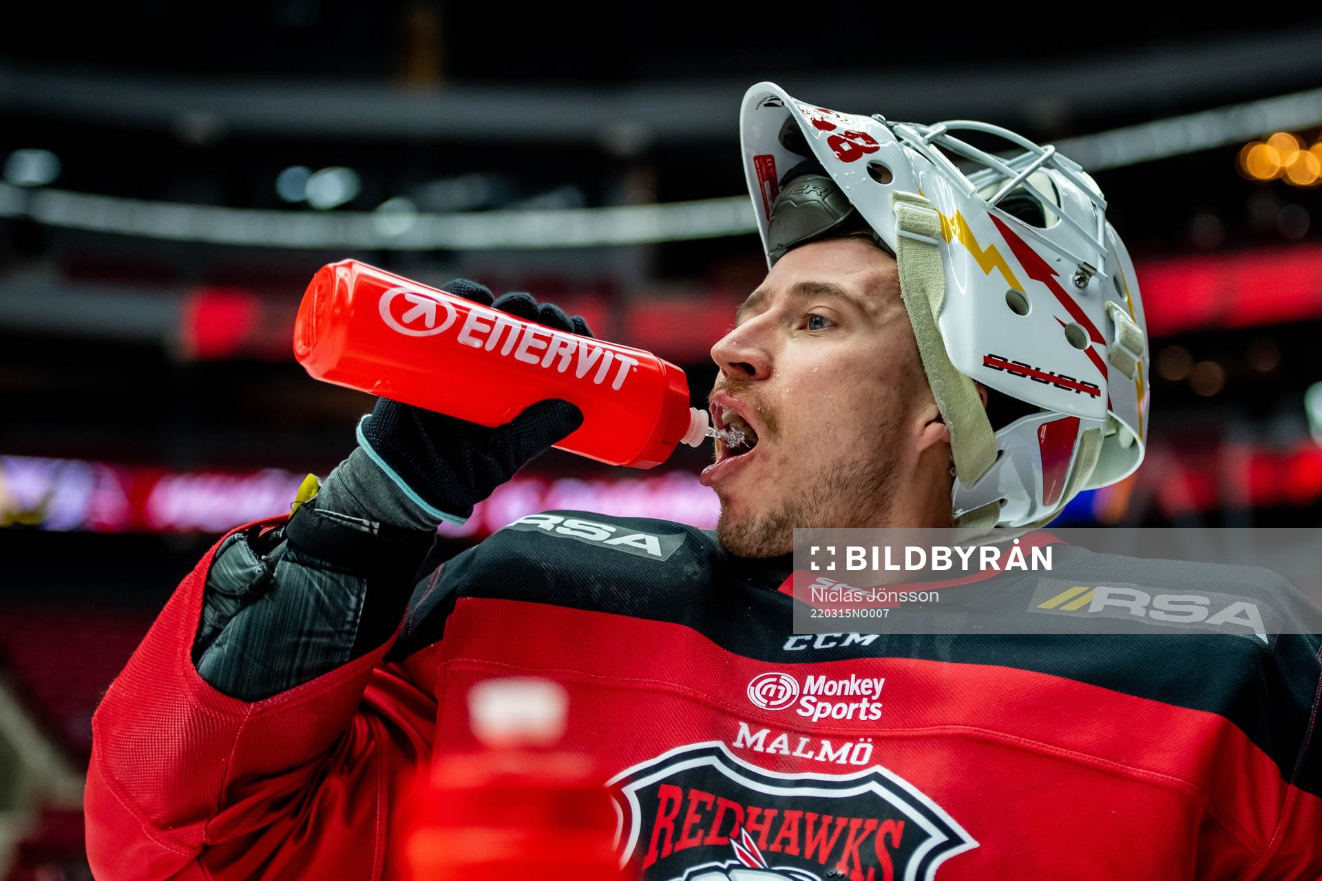 Malmö Redhawks målvakt Anton Svensson