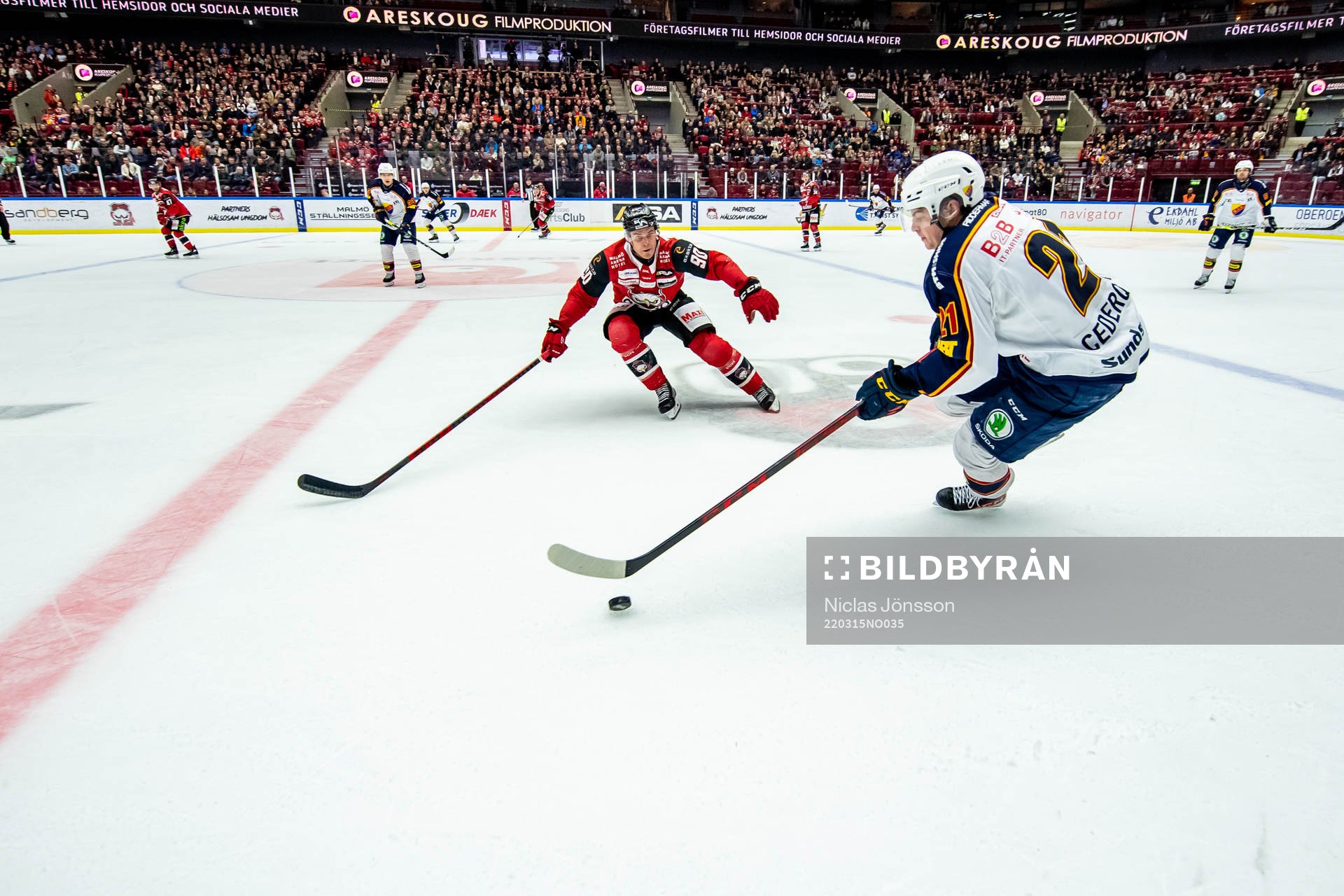 Malmö Redhawks Lance Bouma och Djurgårdens Filip
