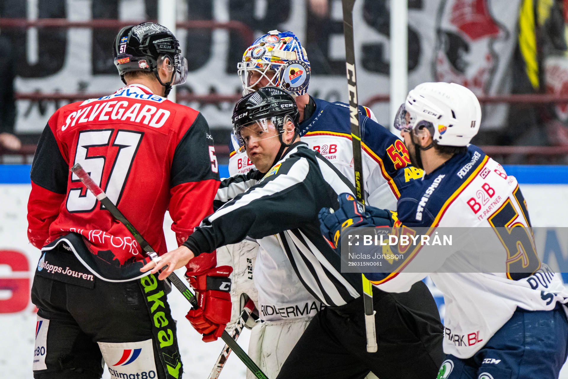 Malmö Redhawks Emil Sylvegård i bråk med Djurgårdens