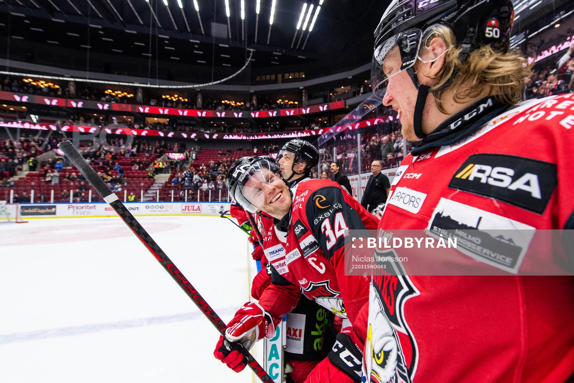 Malmö Redhawks Carl Söderberg och Malmö Redhawks Marcus