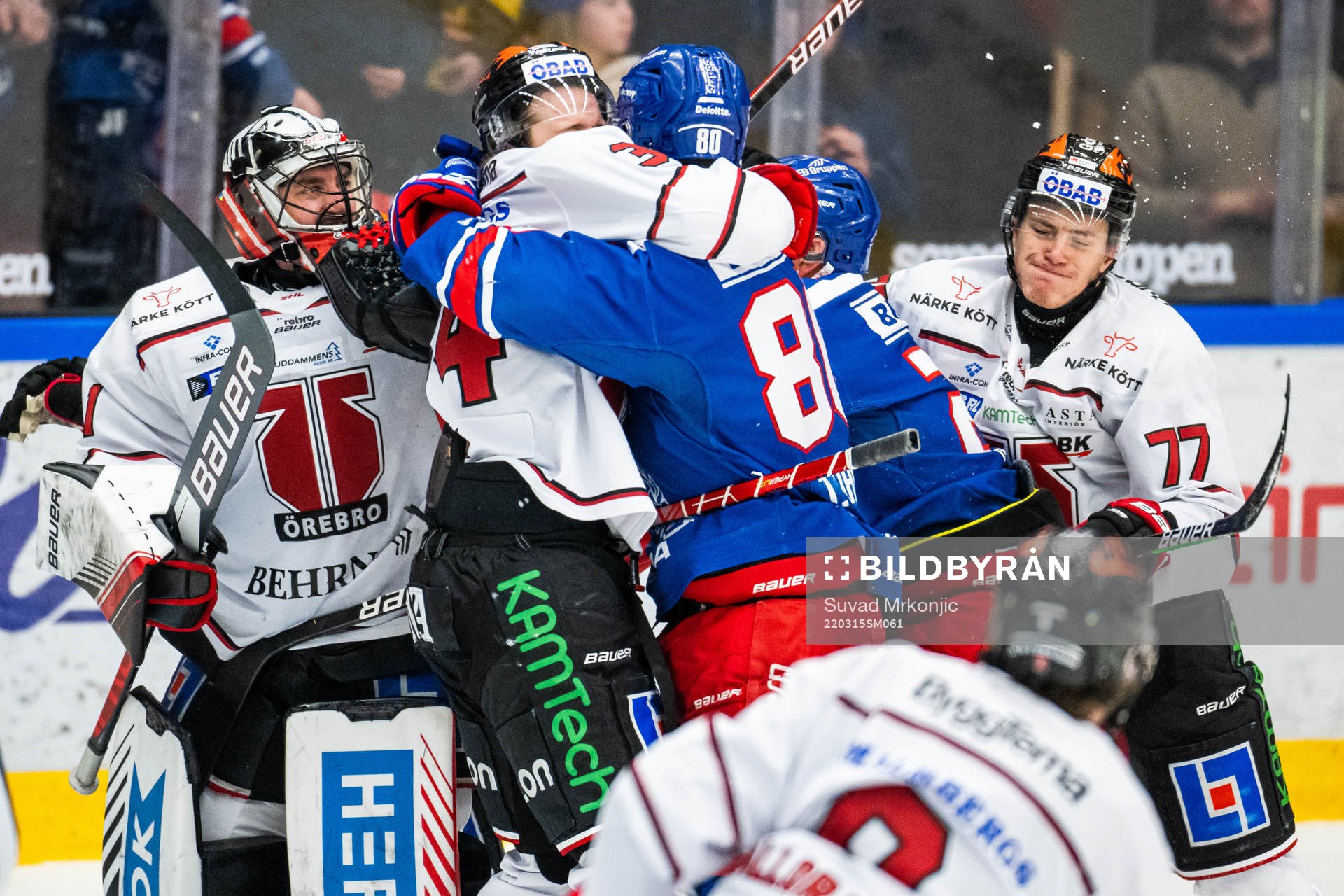 Örebros Libor Sulak och Oskarshamns Tomas Zohorna i bråk