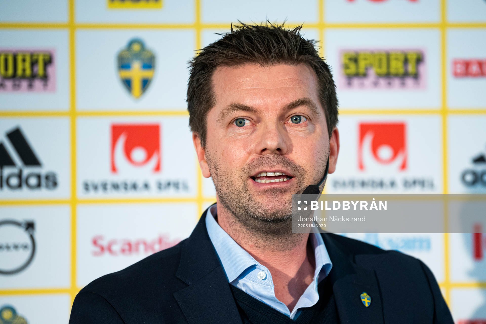 Head coach Jens Gustafsson of the Swedish U21 national