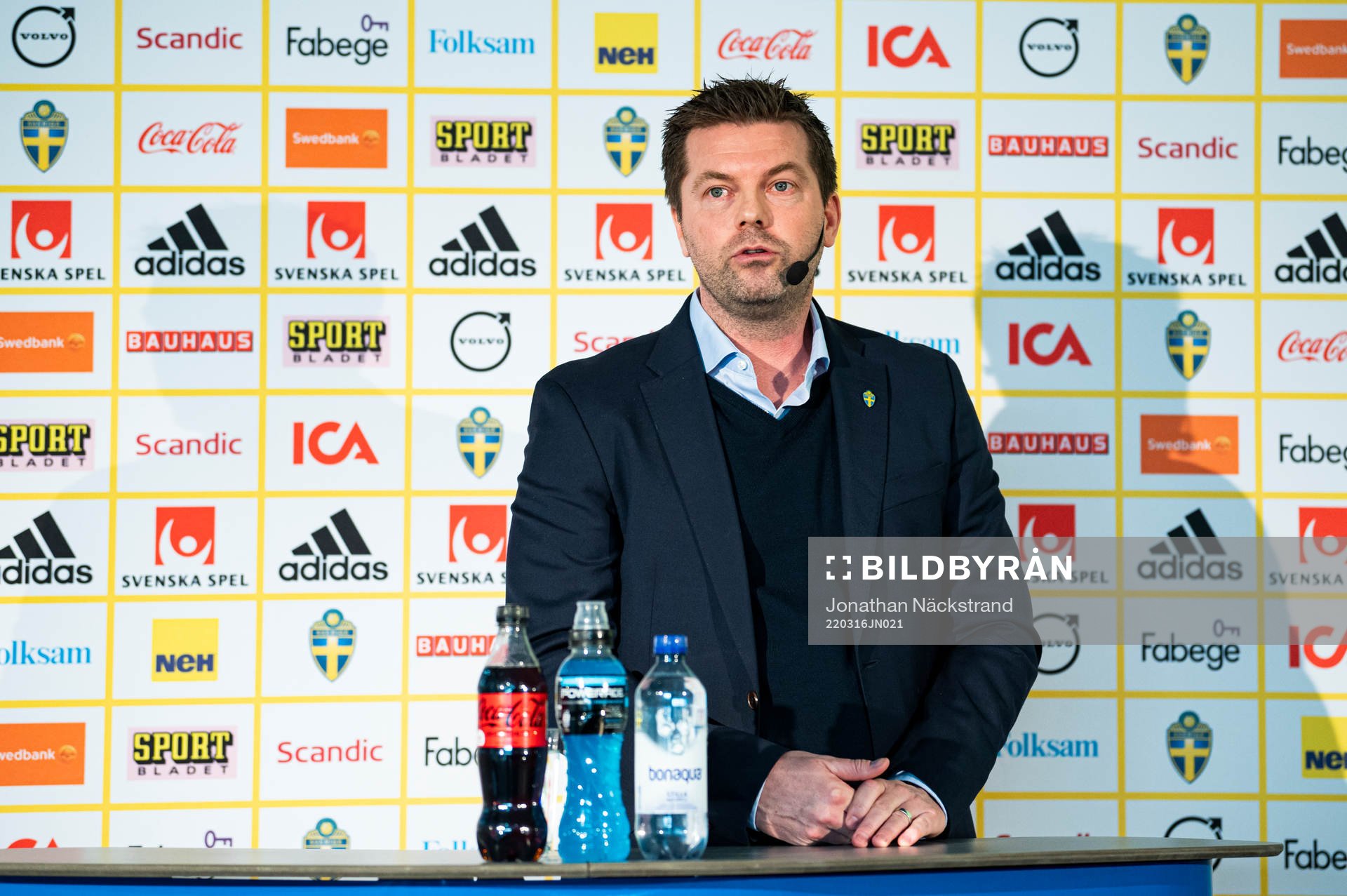 Head coach Jens Gustafsson of the Swedish U21 national
