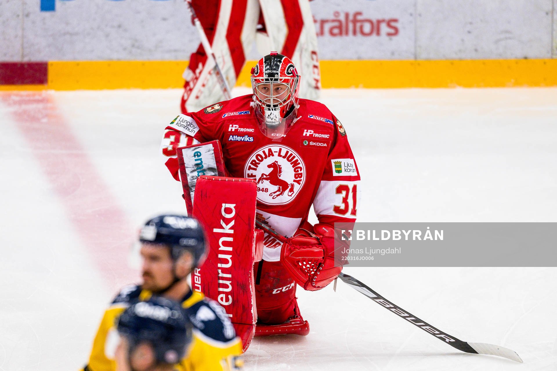 Troja/Ljungbys målvakt Markus Ruusu
