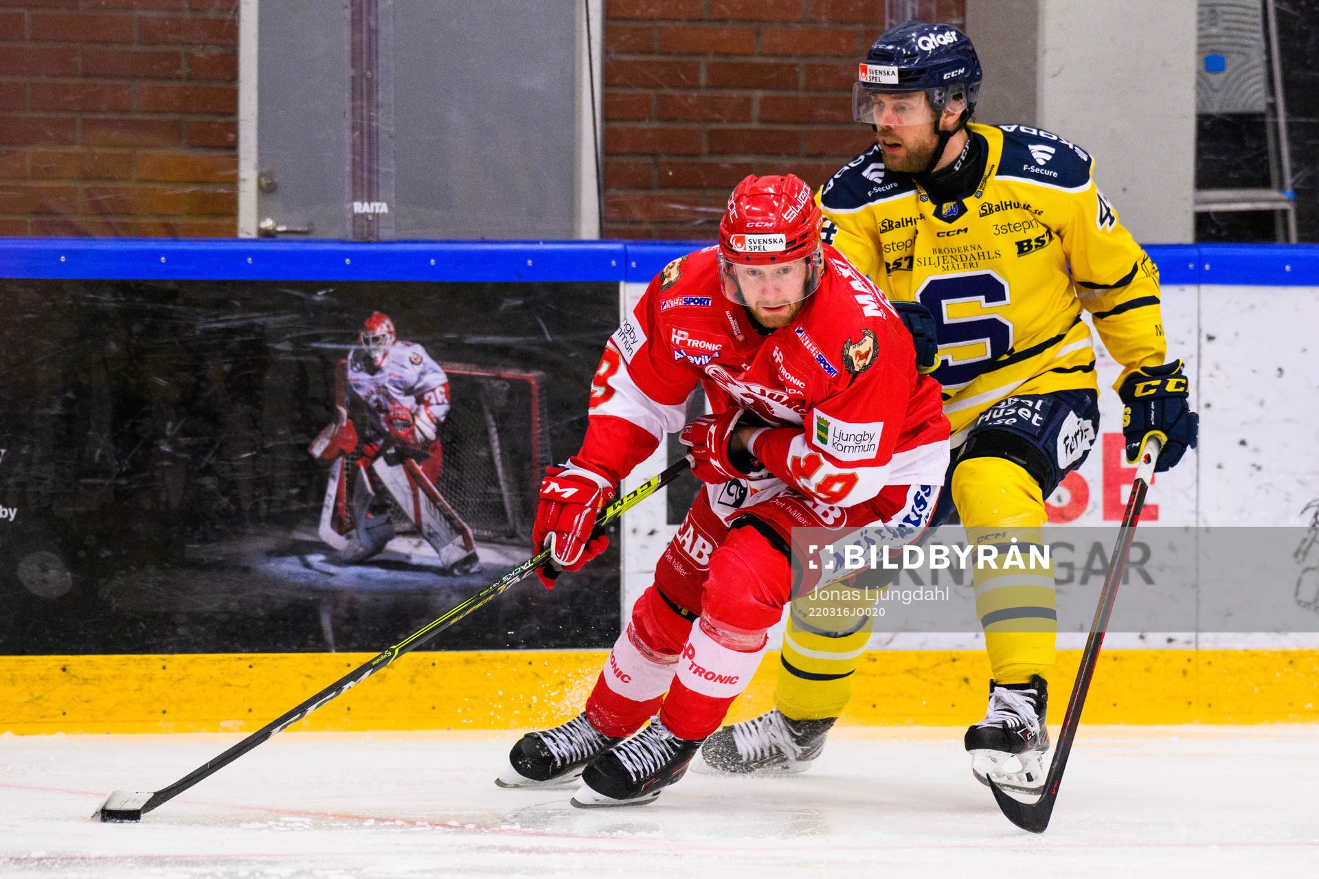 Troja/Ljungbys Victor Romfors och Södertäljes Erik Ullman