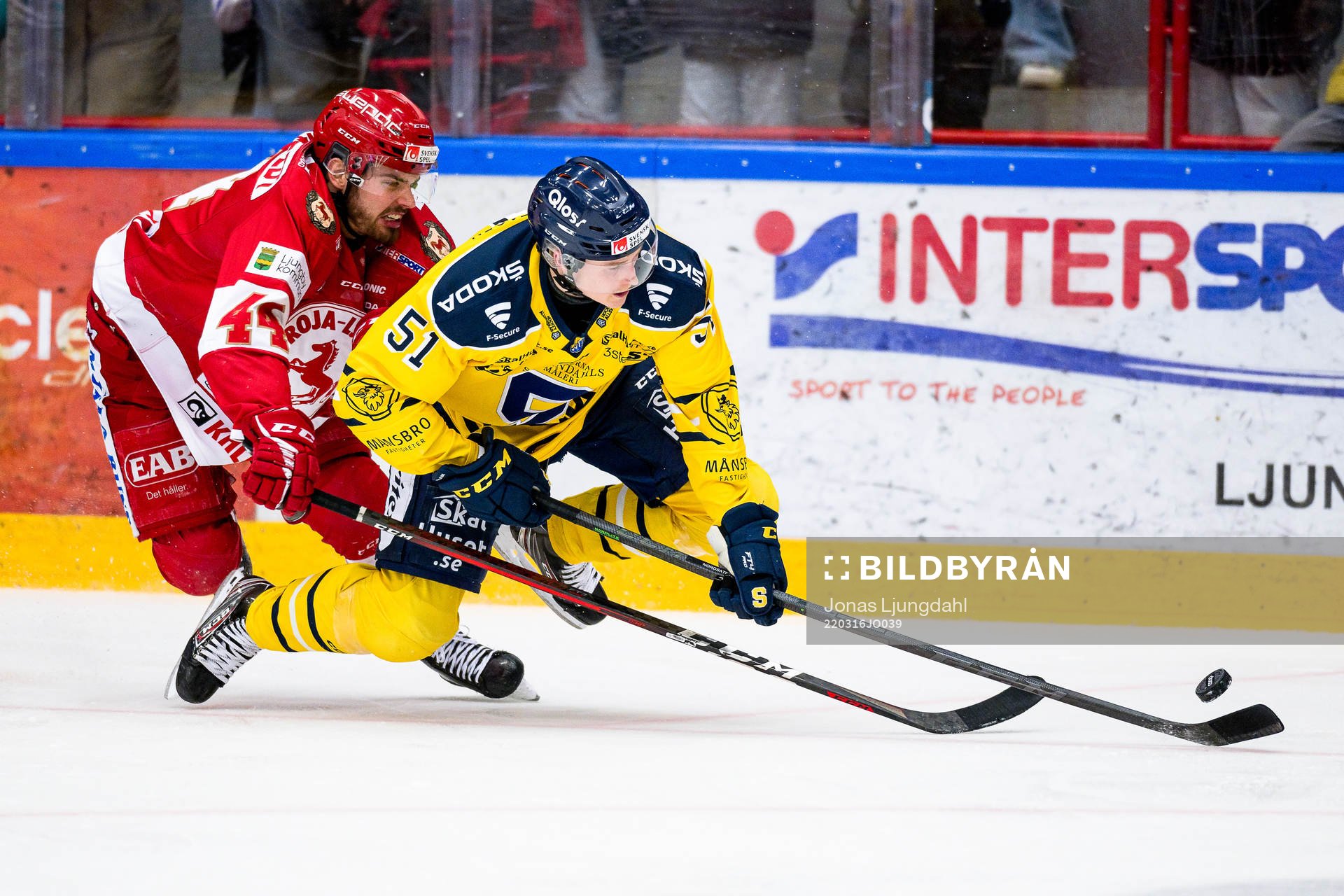 Troja/Ljungbys Arvid Degerstedt och Södertäljes Lucas
