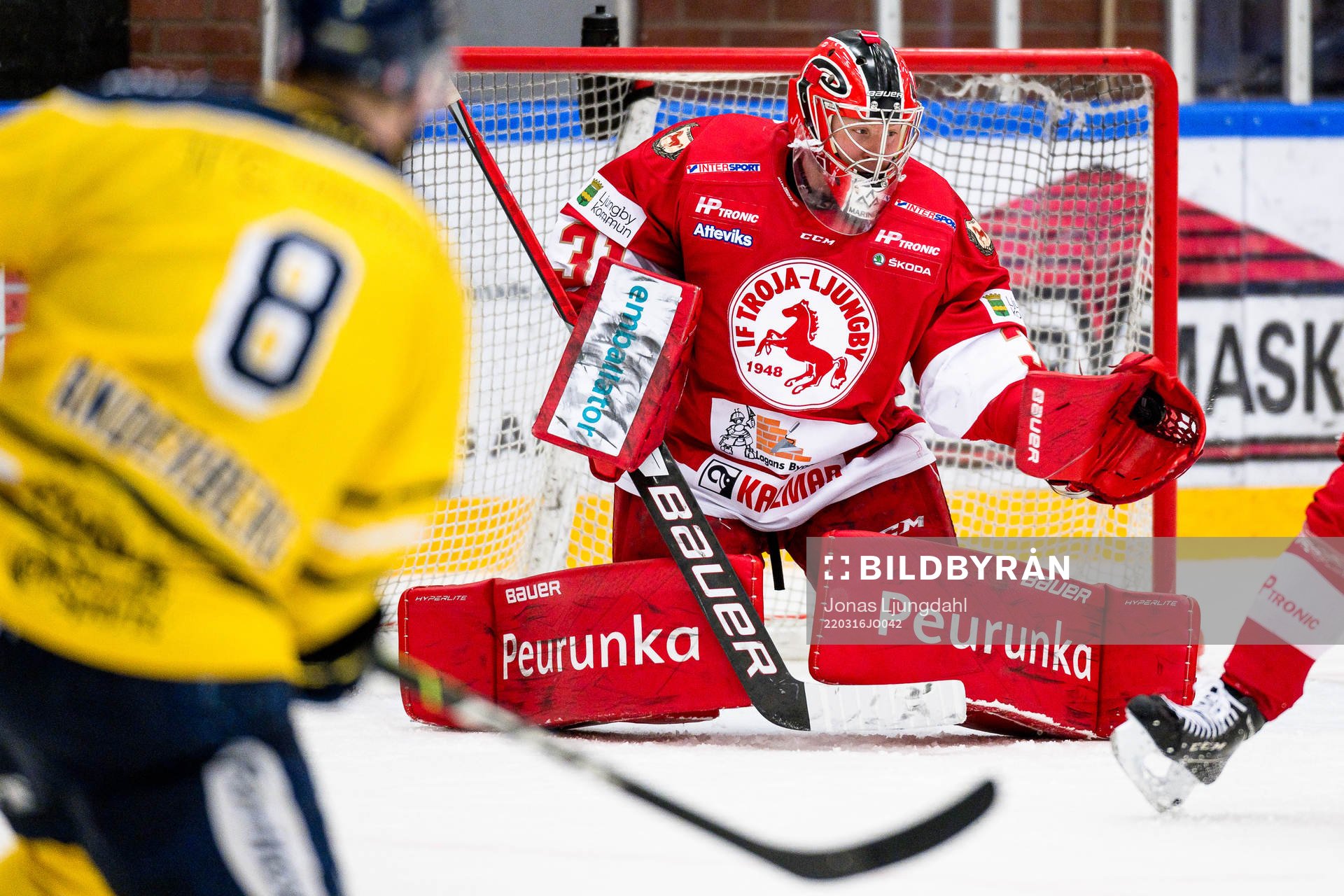 Troja/Ljungbys målvakt Markus Ruusu