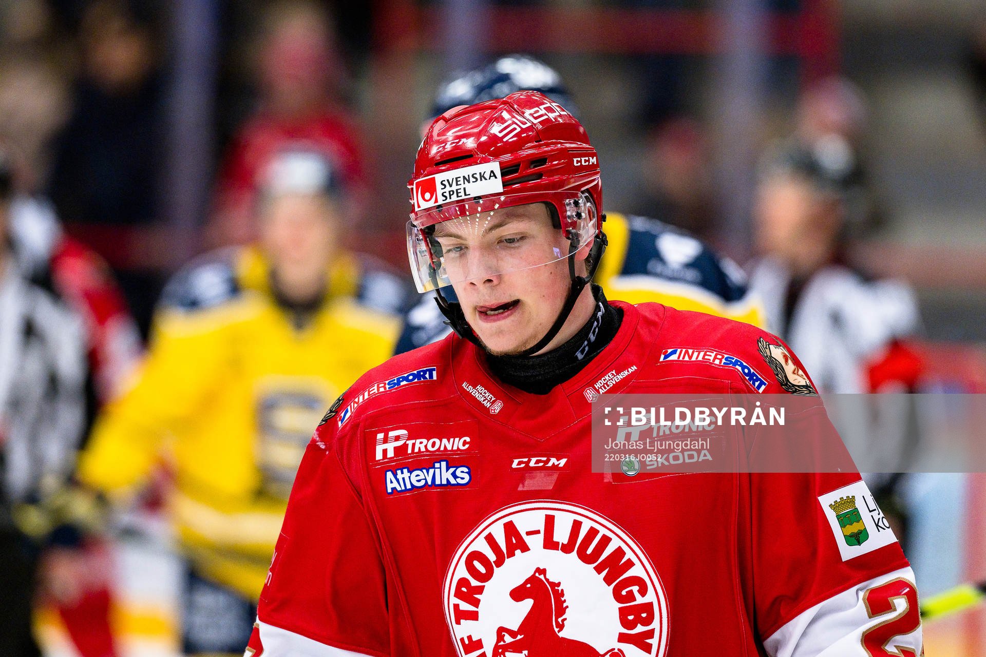 Troja/Ljungbys Victor Stjernborg  deppar