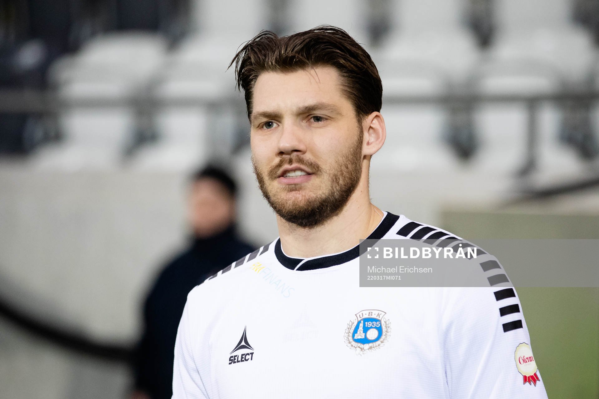 Utsiktens Karl Bohm innan fotbollsmatchen i
