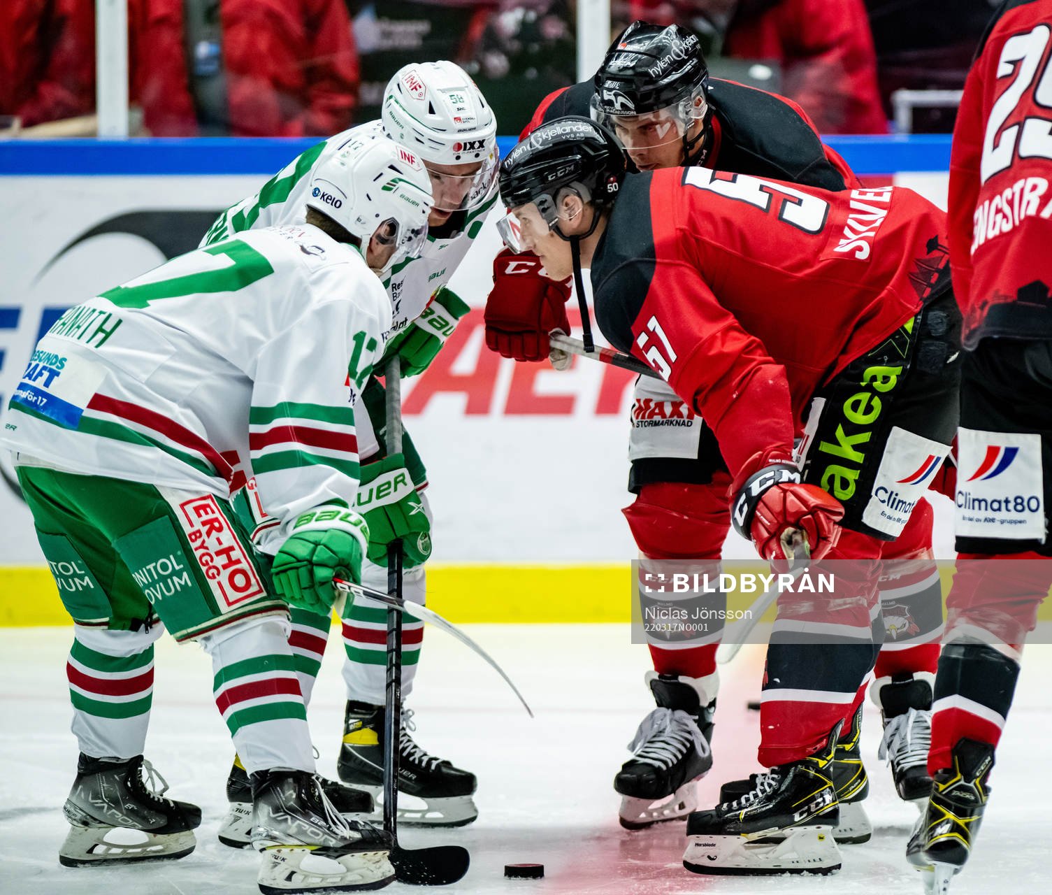 Rögles Philip Granath, Ryan McKiernan och Malmö Redhawks