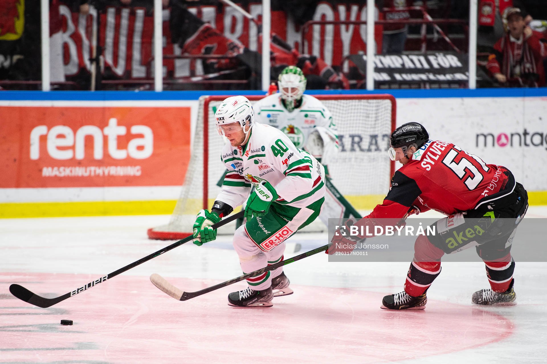 Rögles Oskar Stål Lyrenäs och Malmö Redhawks Emil