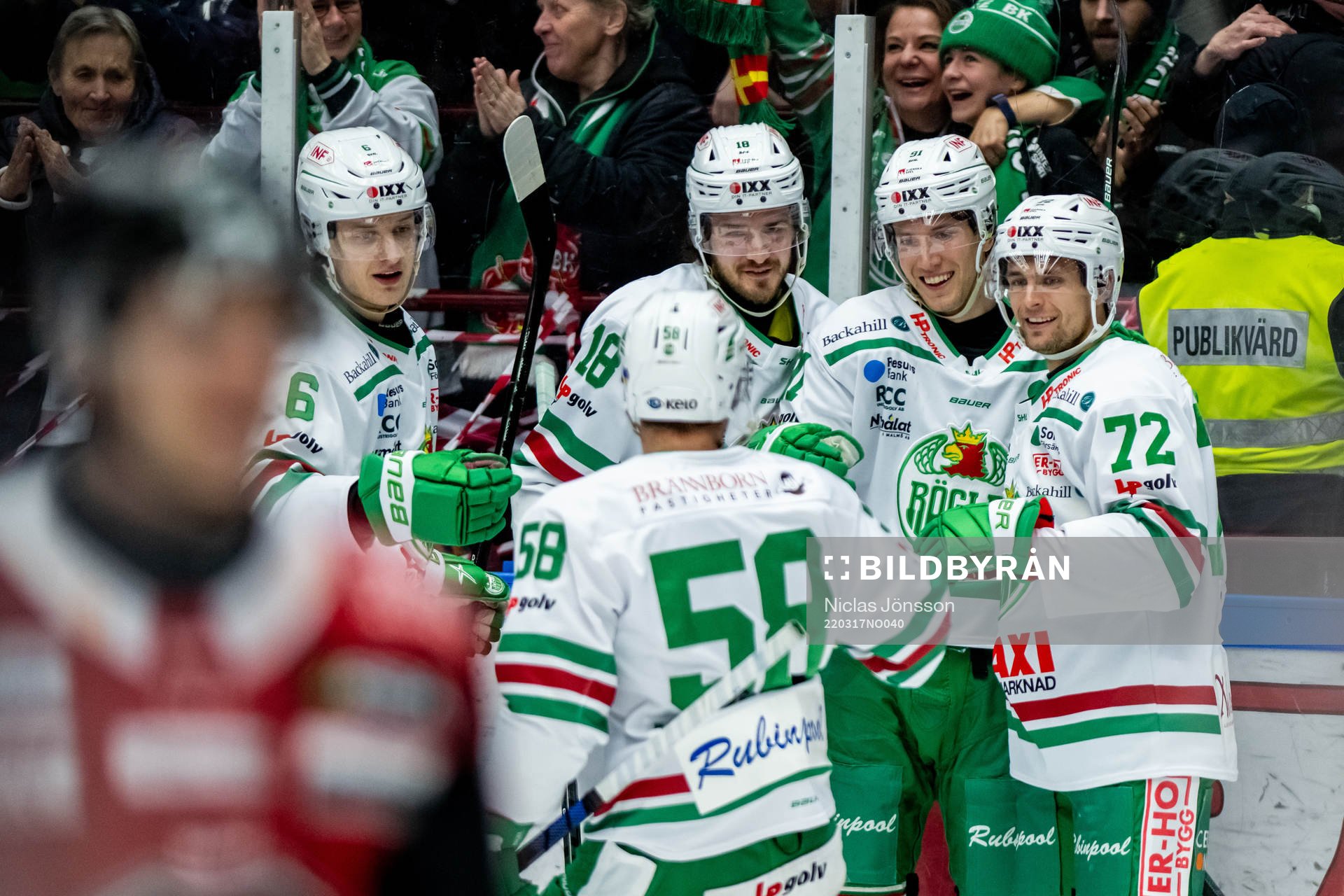 Rögles Tony Sund, Dennis Everberg, Adam Tambellini och