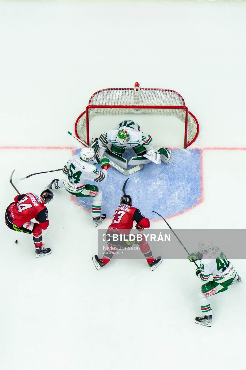 Malmö Redhawks Carl Söderberg och Fredrik Händemark