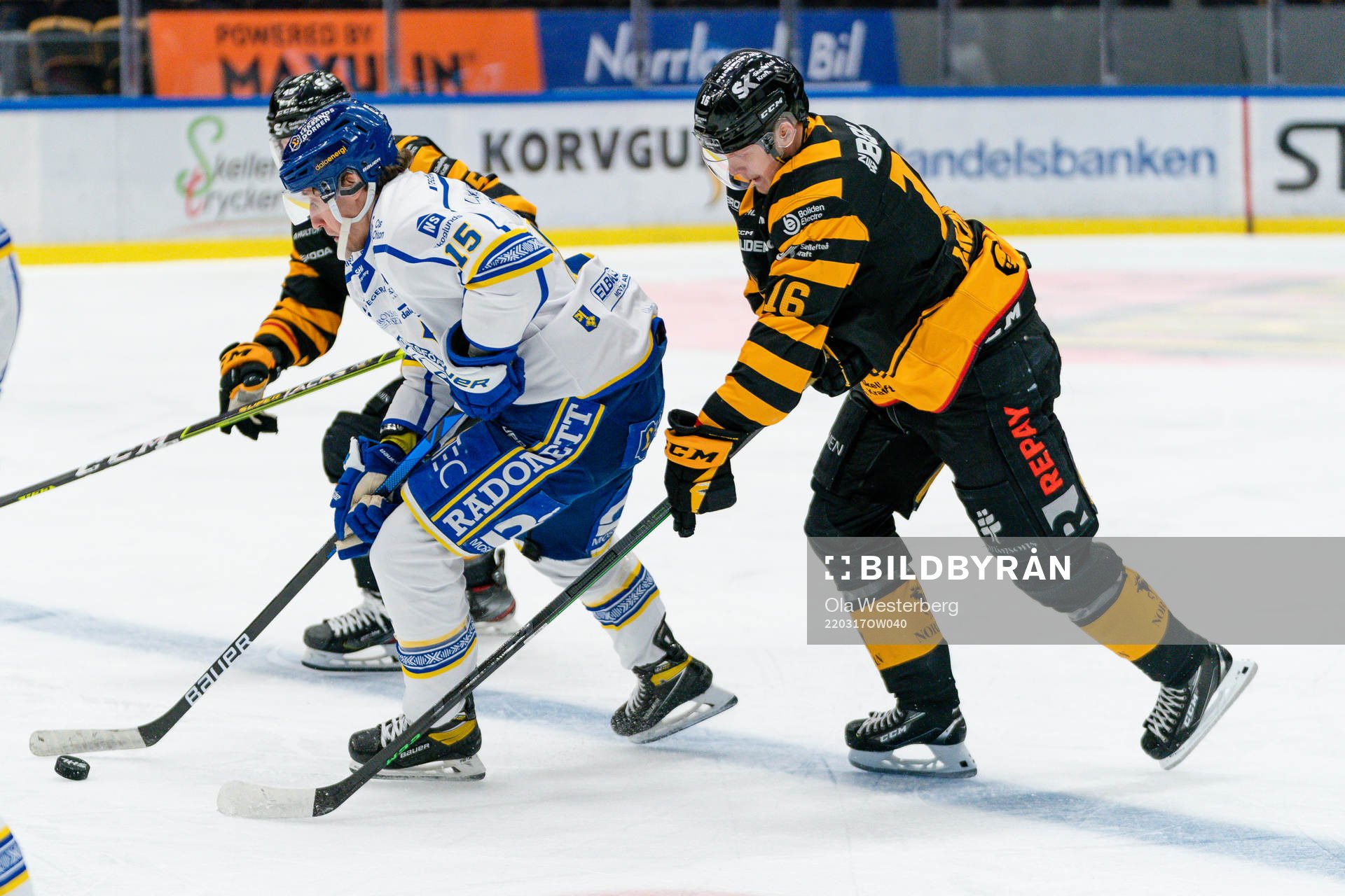 Leksands Max Veronneau och Skellefteås Linus Lindström