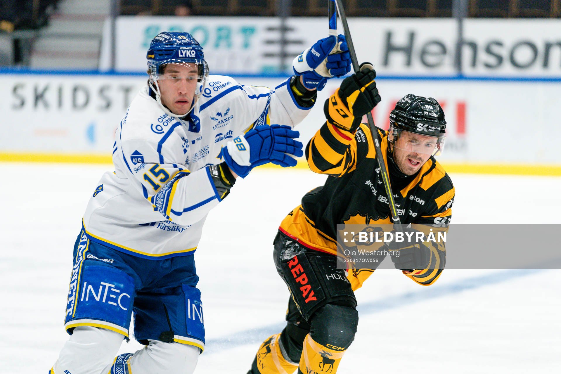 Leksands Max Veronneau och Skellefteås Jayce Hawryluk