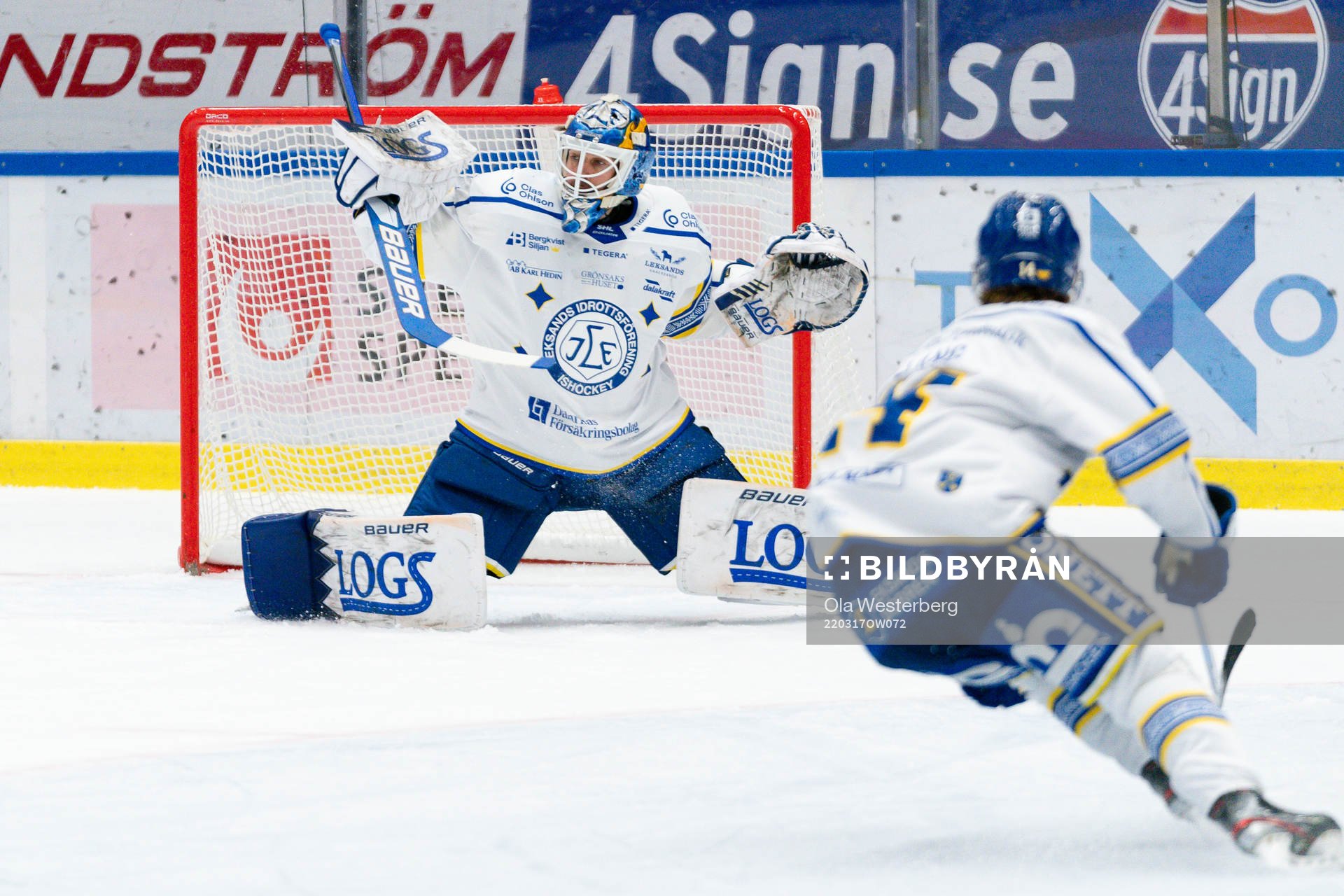 Leksands målvakt Axel Brage