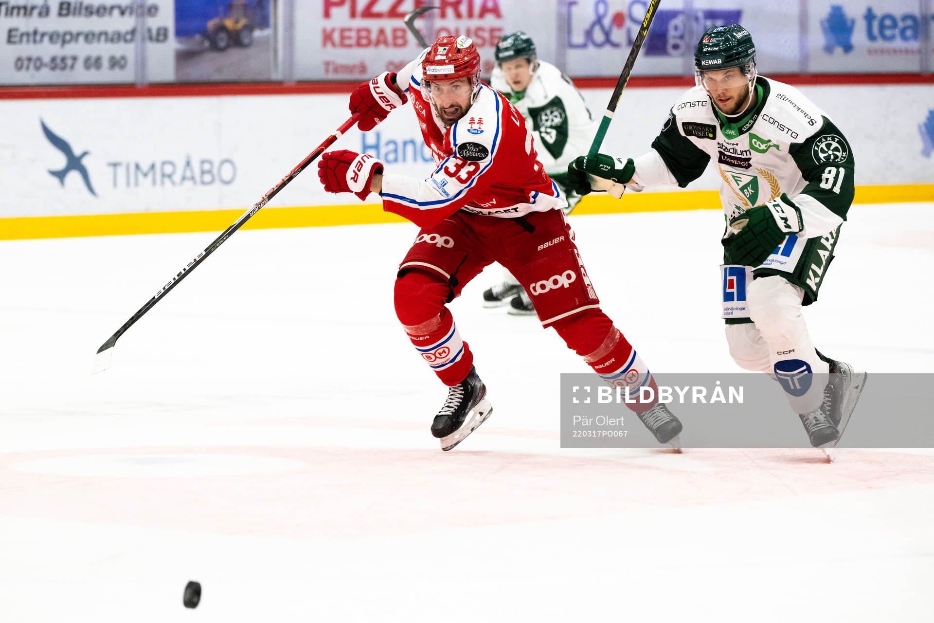 Timrås Albin Lundin och Färjestads Theodor Lennström