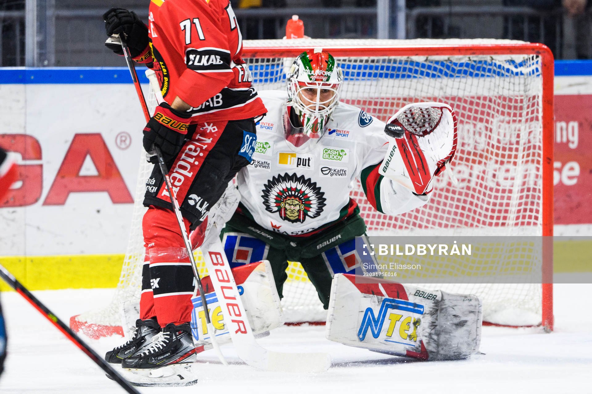 Frölundas målvakt Matthew Tomkins