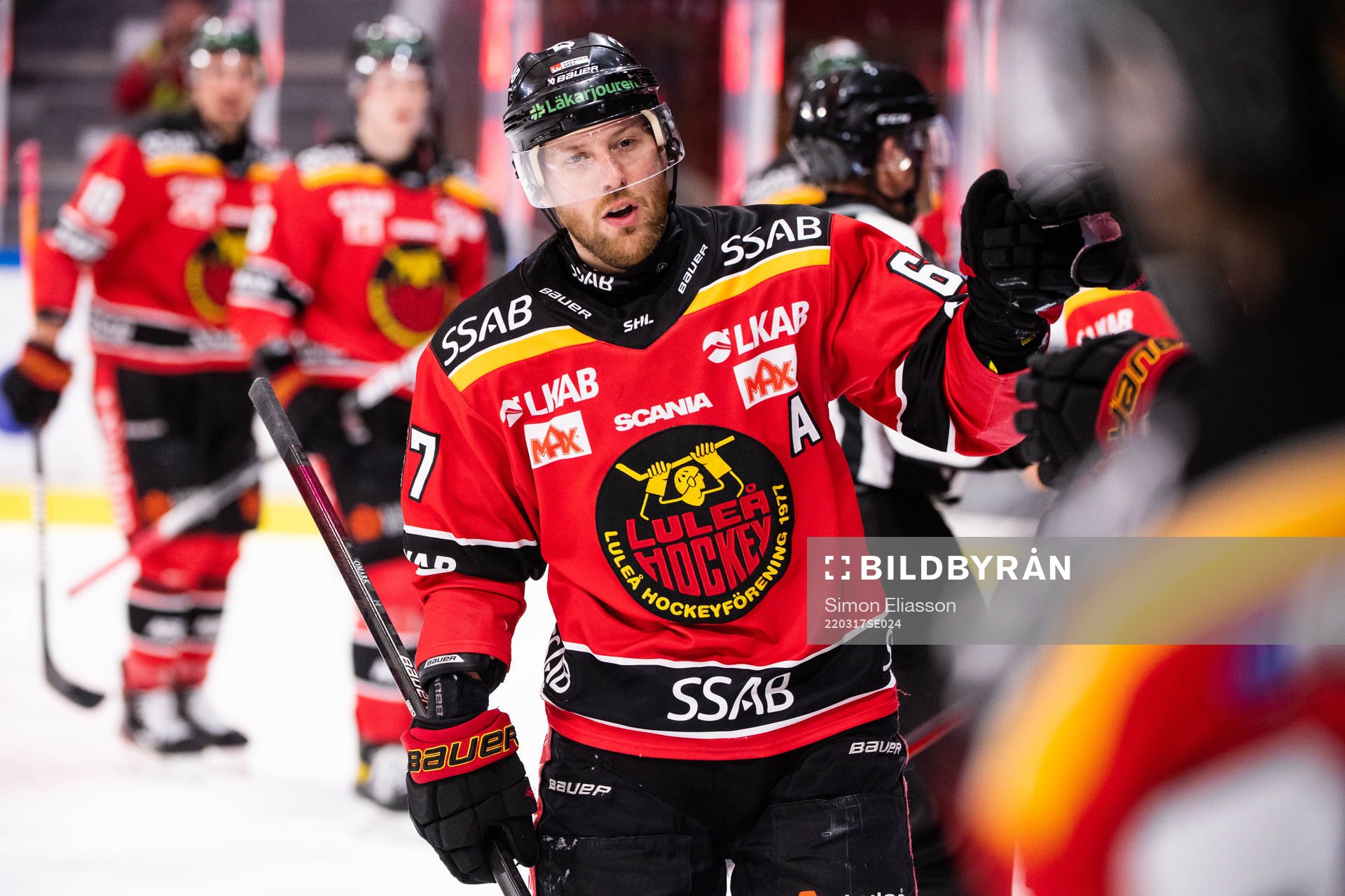 Luleås Linus Omark jublar