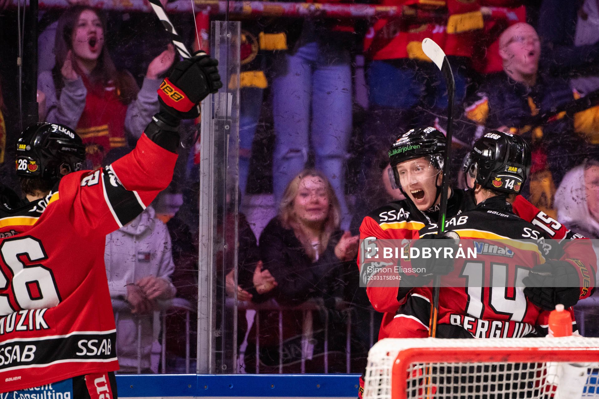 Luleås Carl Mattsson och Jonas Berglund jublar