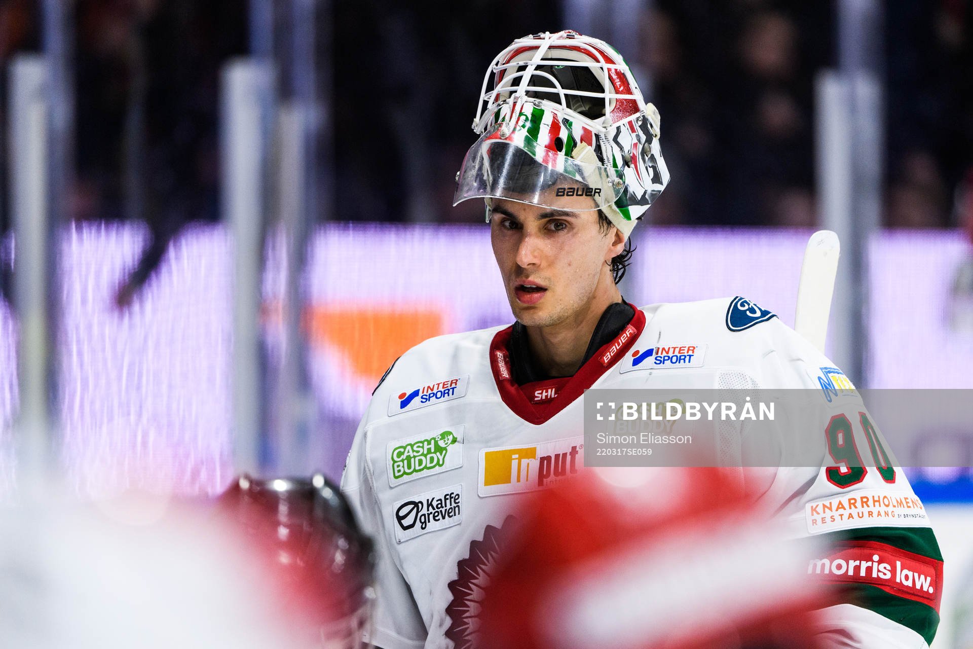 Frölundas målvakt Matthew Tomkins