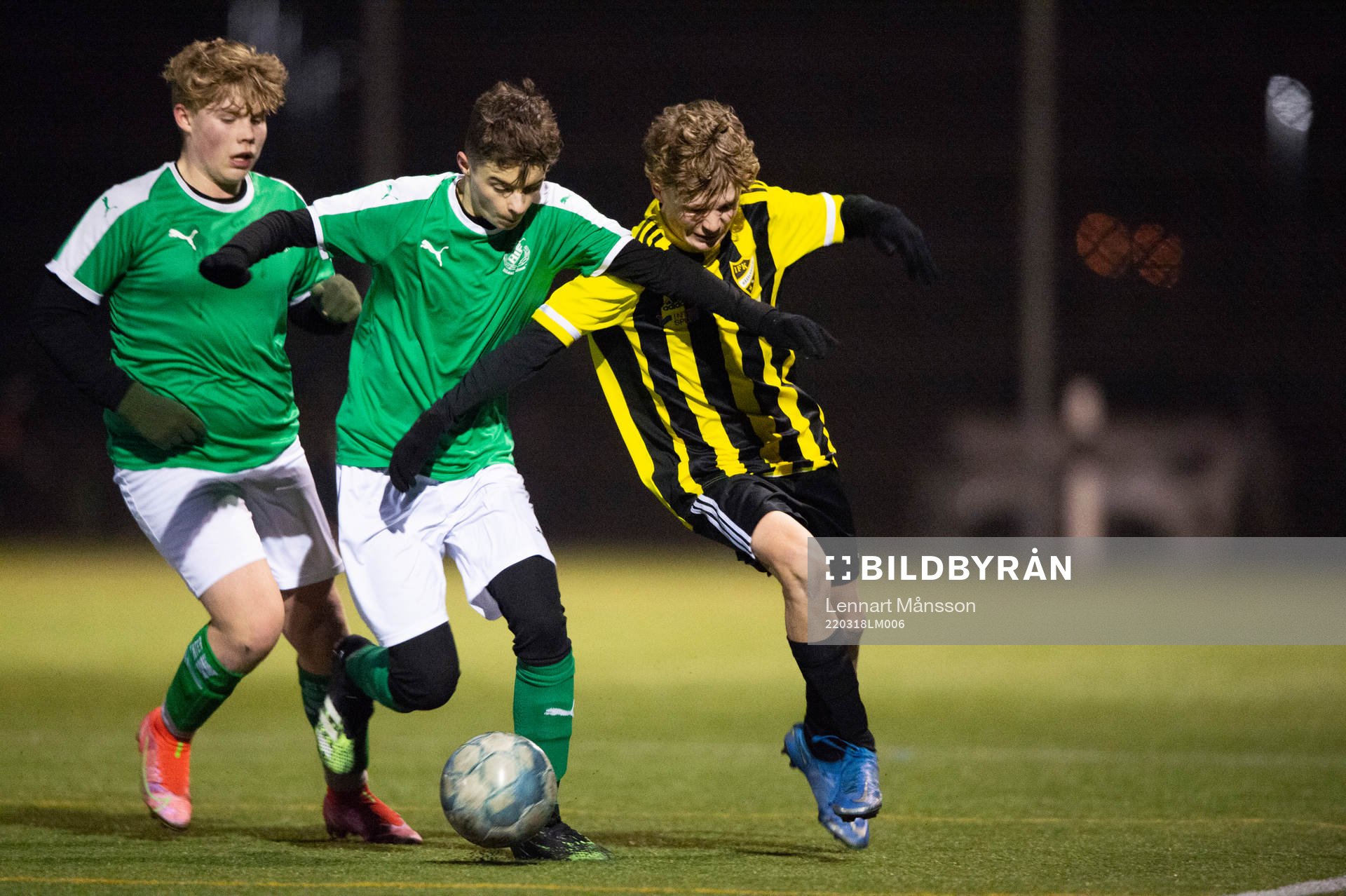 i matchen för U16 mellan IFK Hässleholm och Hässleholms