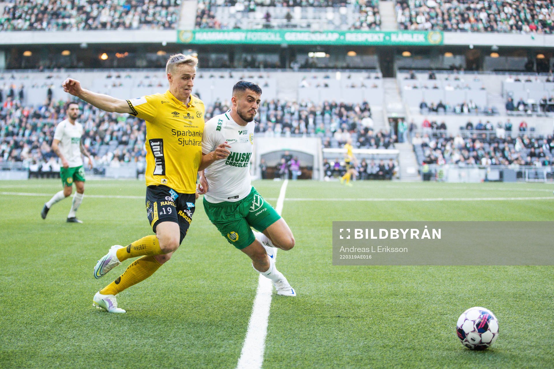 Elfsborgs Jeppe Møldrup Okkels och Hammarbys Astrit Selmani