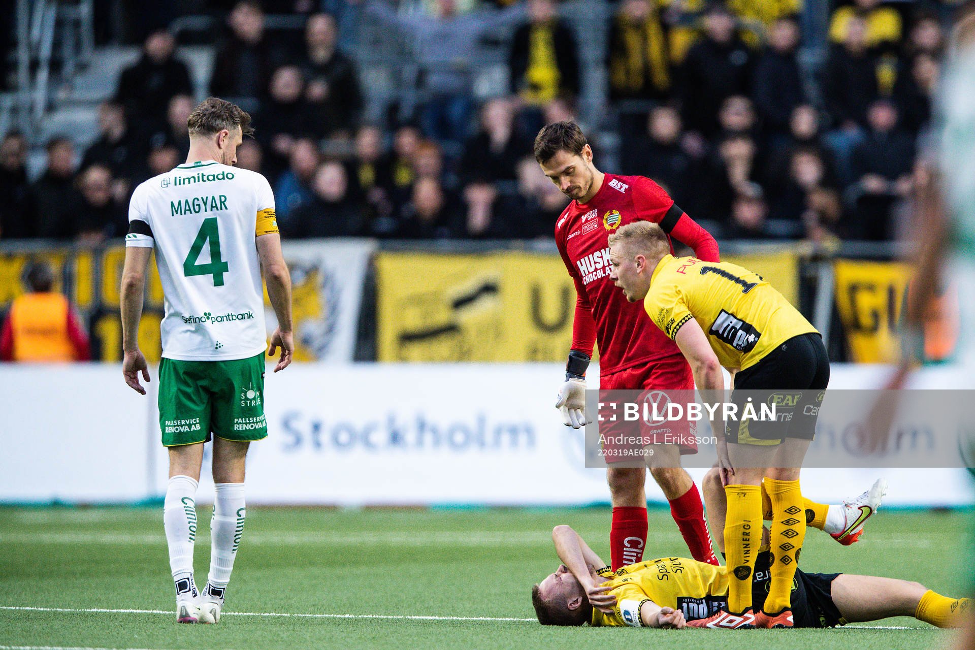 Elfsborgs Gustav Henriksson och Hammarbys målvakt Davor