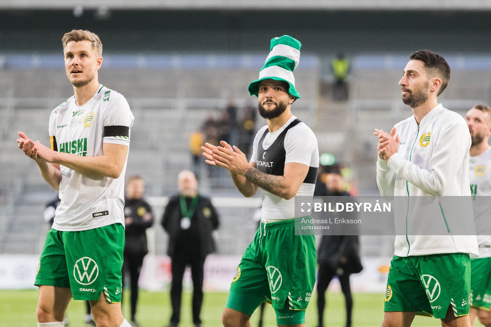 Hammarbys Richard Magyar, Mohanad Jeahze och Nahir Besara