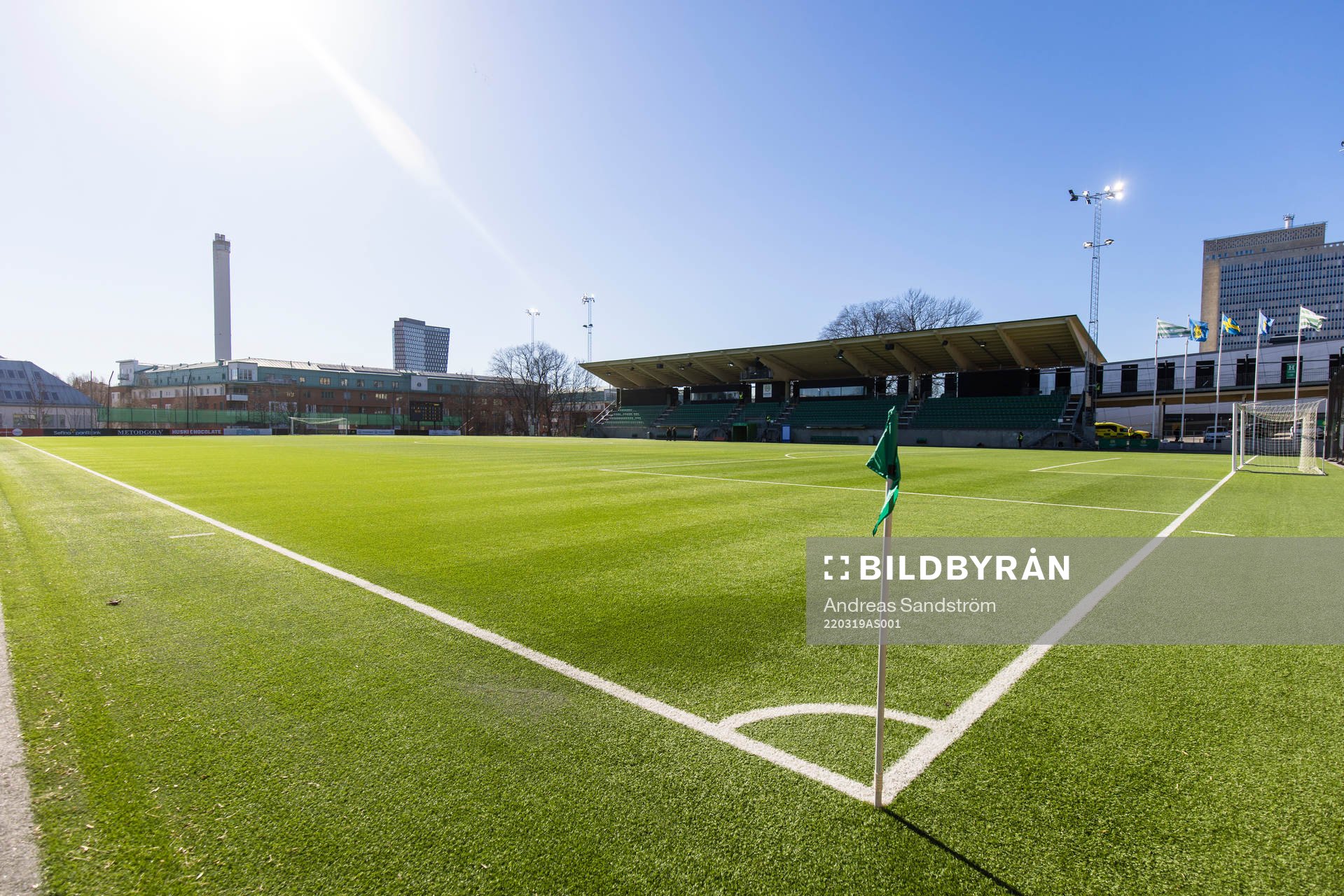 Vy över Hammarby IP