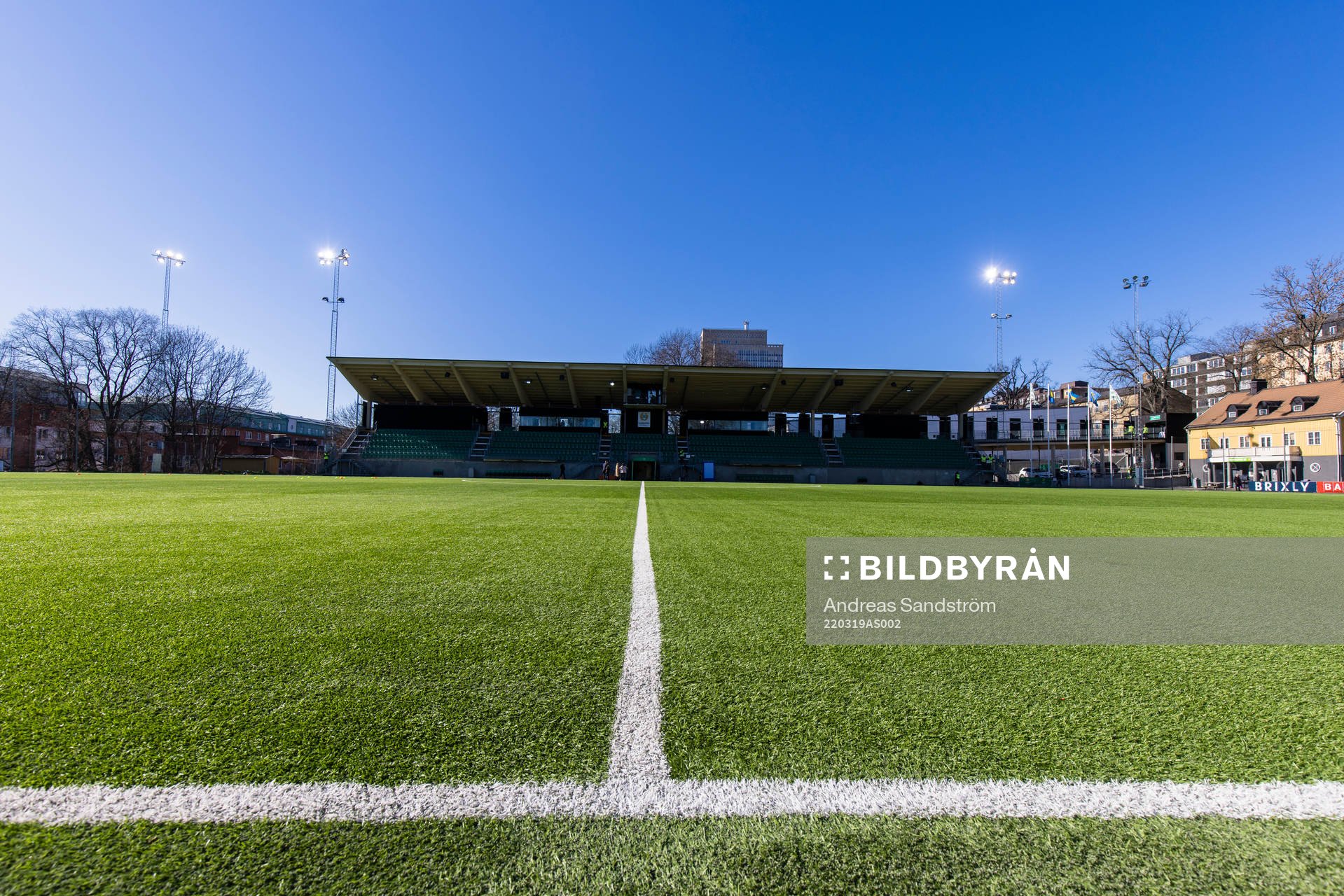 Vy över Hammarby IP