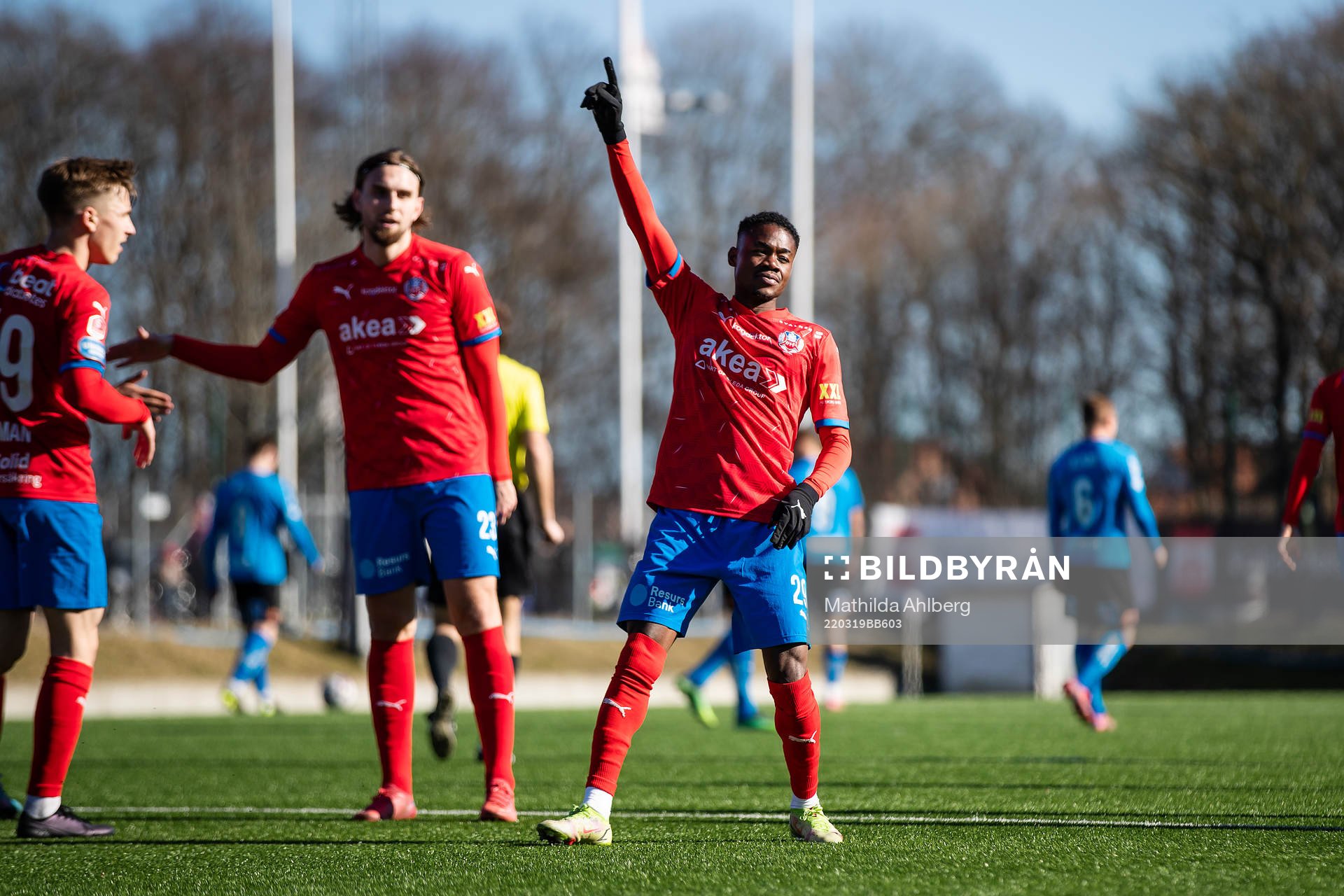 Helsingborgs Joseph Amoako jublar