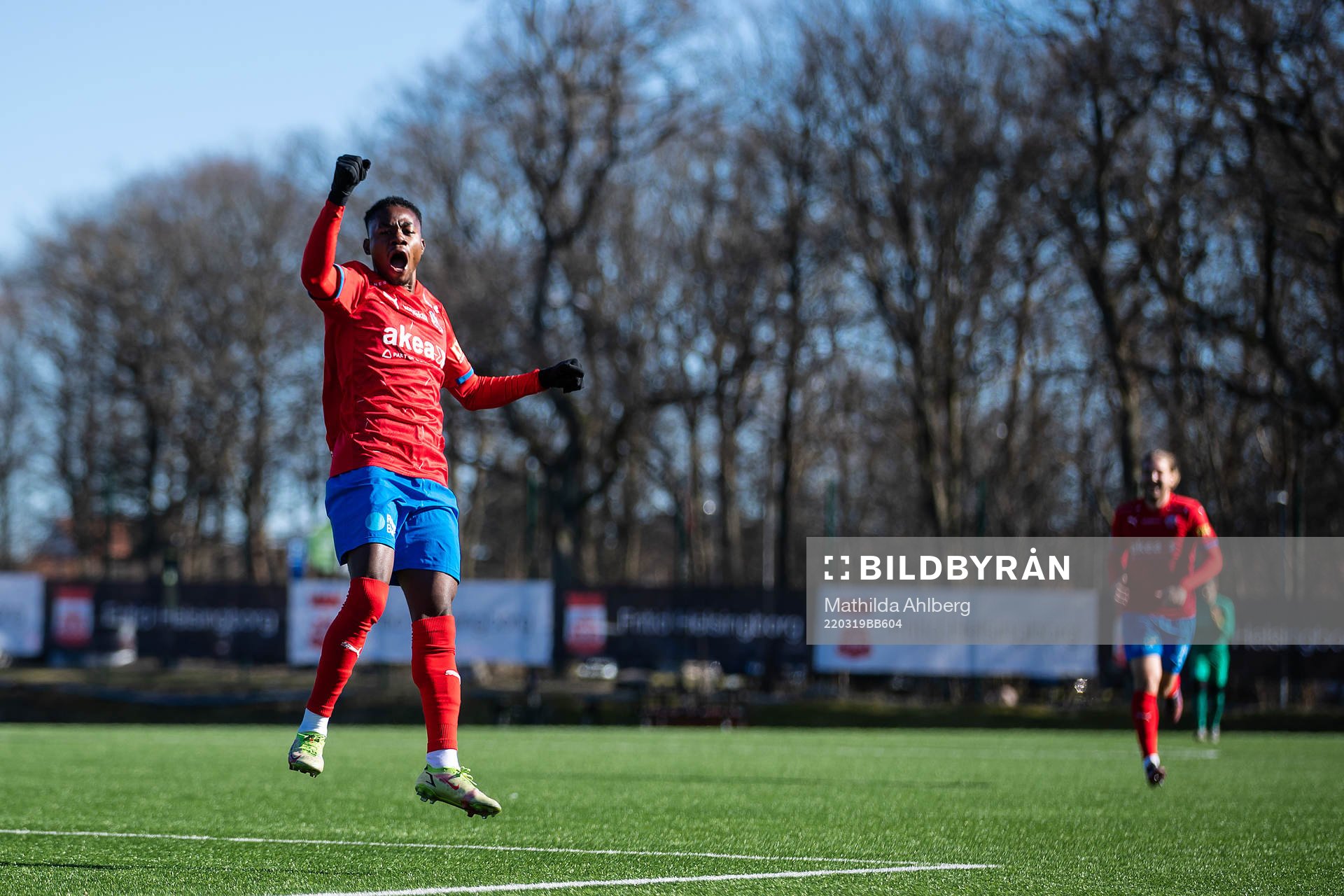 Helsingborgs Joseph Amoako jublar