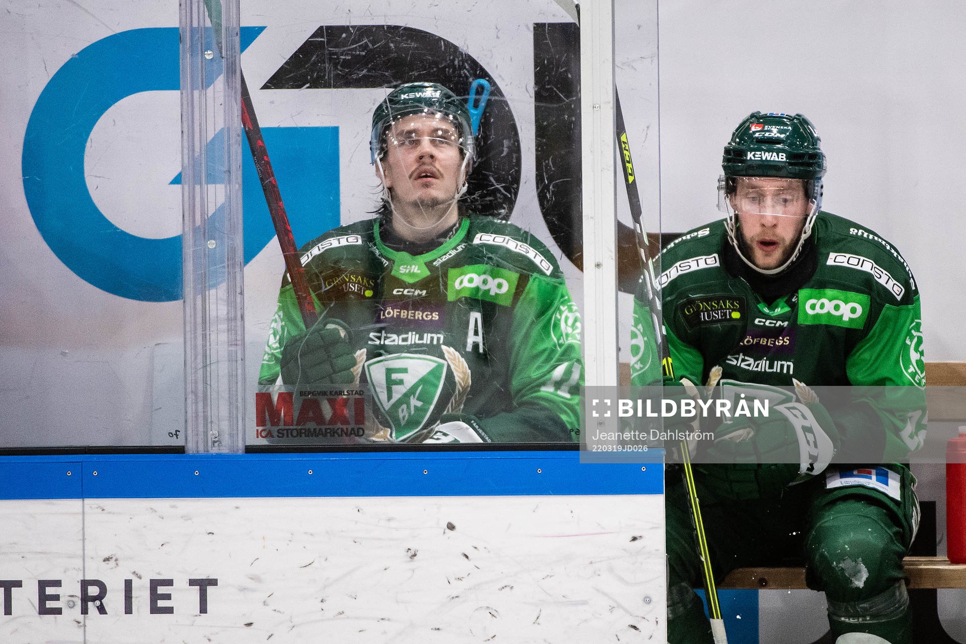 Färjestads Joakim Nygård och Per Åslund i